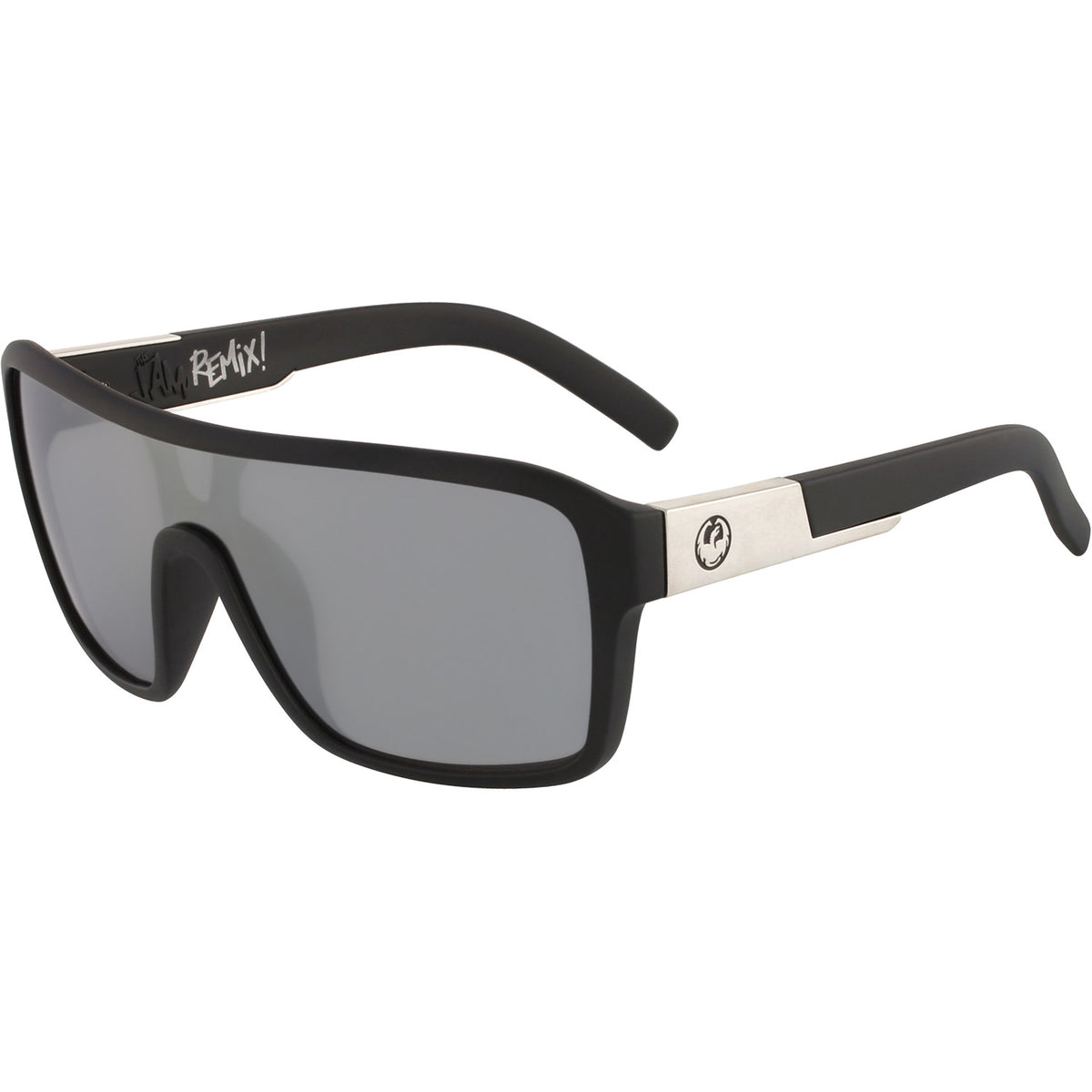 Dragon Remix Sunglasses Matte Black w/ Lumalens Silver Ion