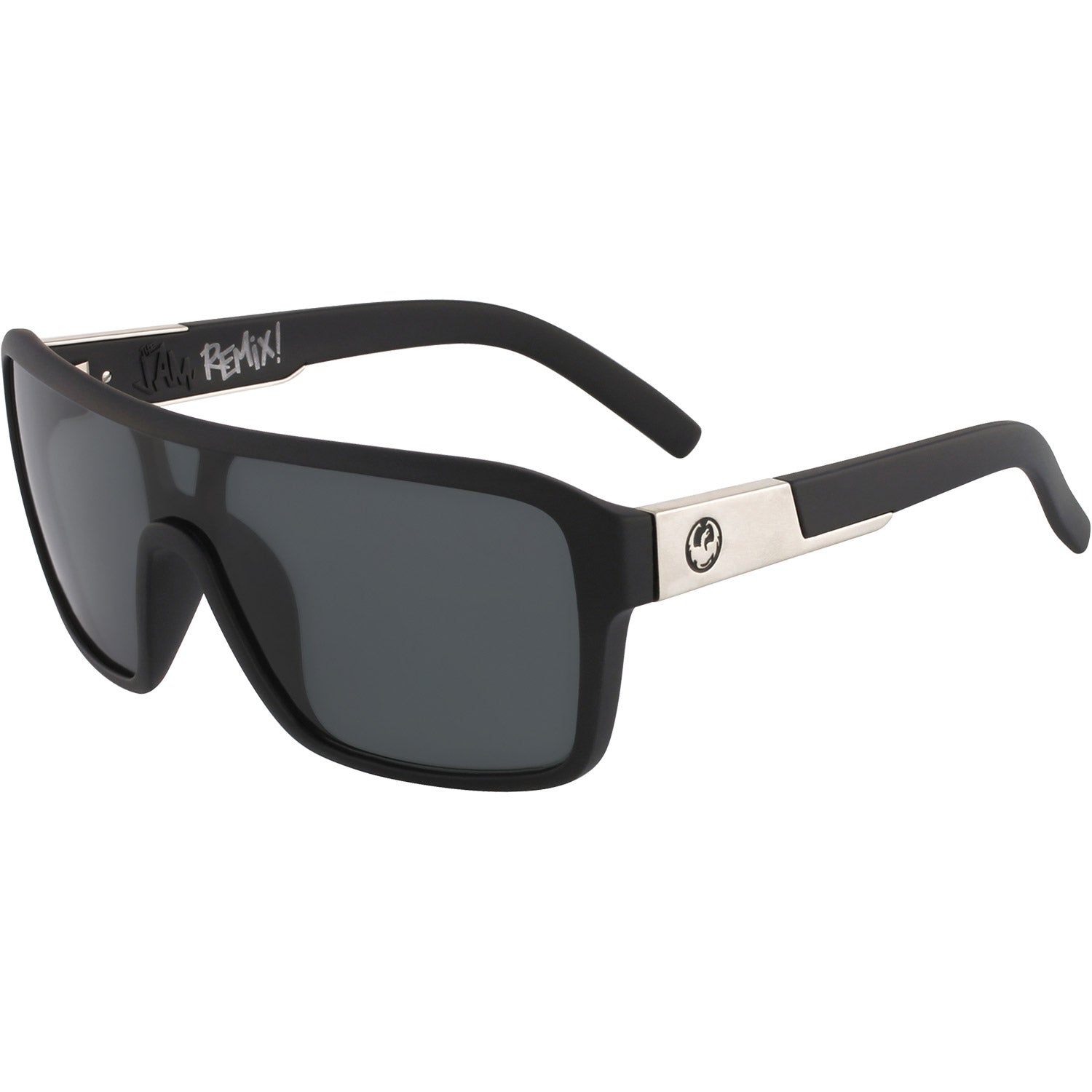 Dragon Remix Sunglasses Matte Black w/ Lumalens Smoke Polar