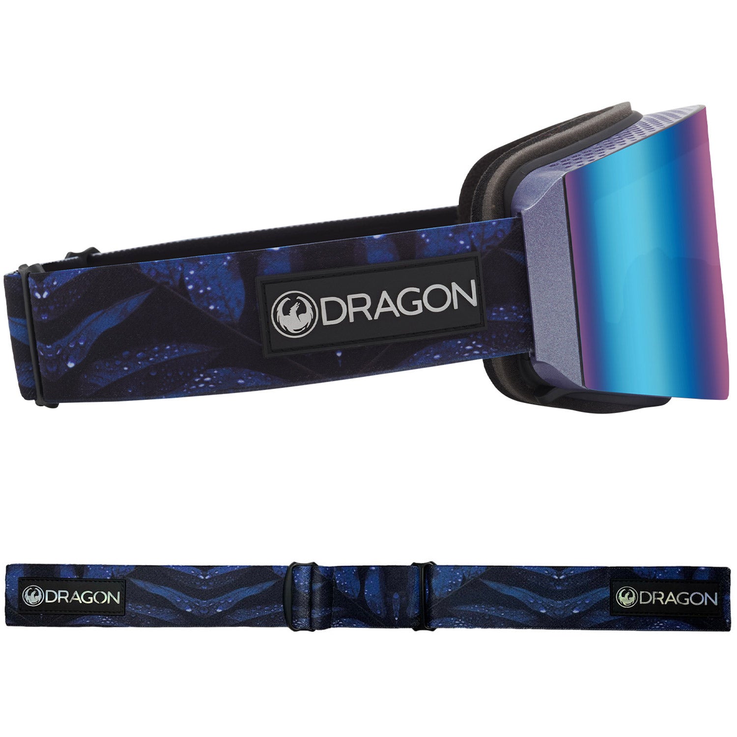 Dragon RVX OTG MAG Snow Goggles 2023 Shimmer Lumalens Blue Ion Lens with Lumalens Violet Lens