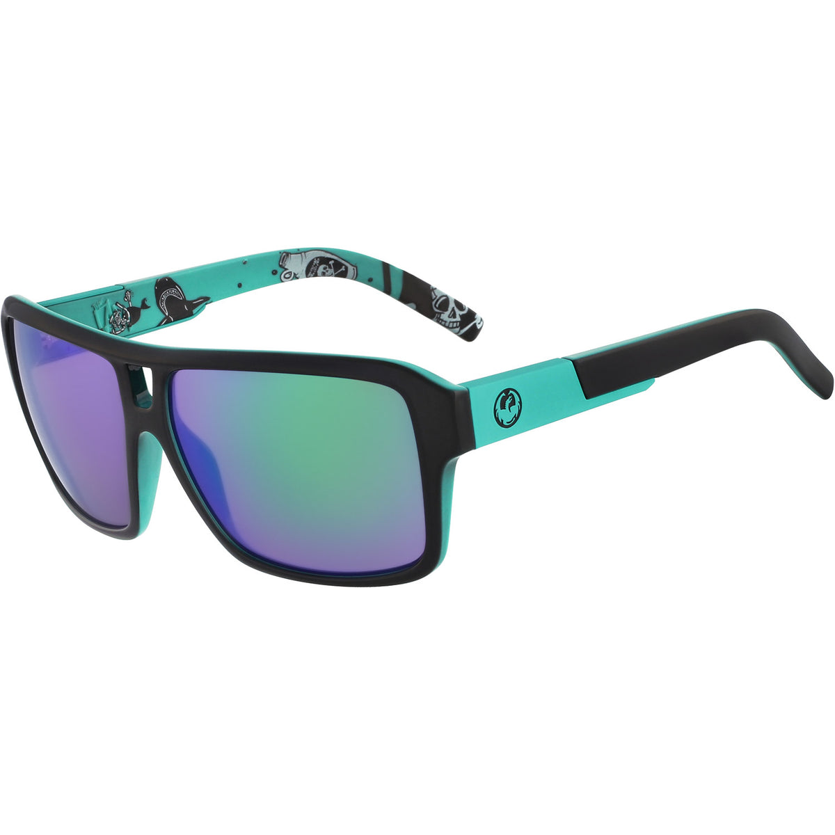 Dragon The Jam Sunglasses Jet Teal w/ Lumalens Green Ion