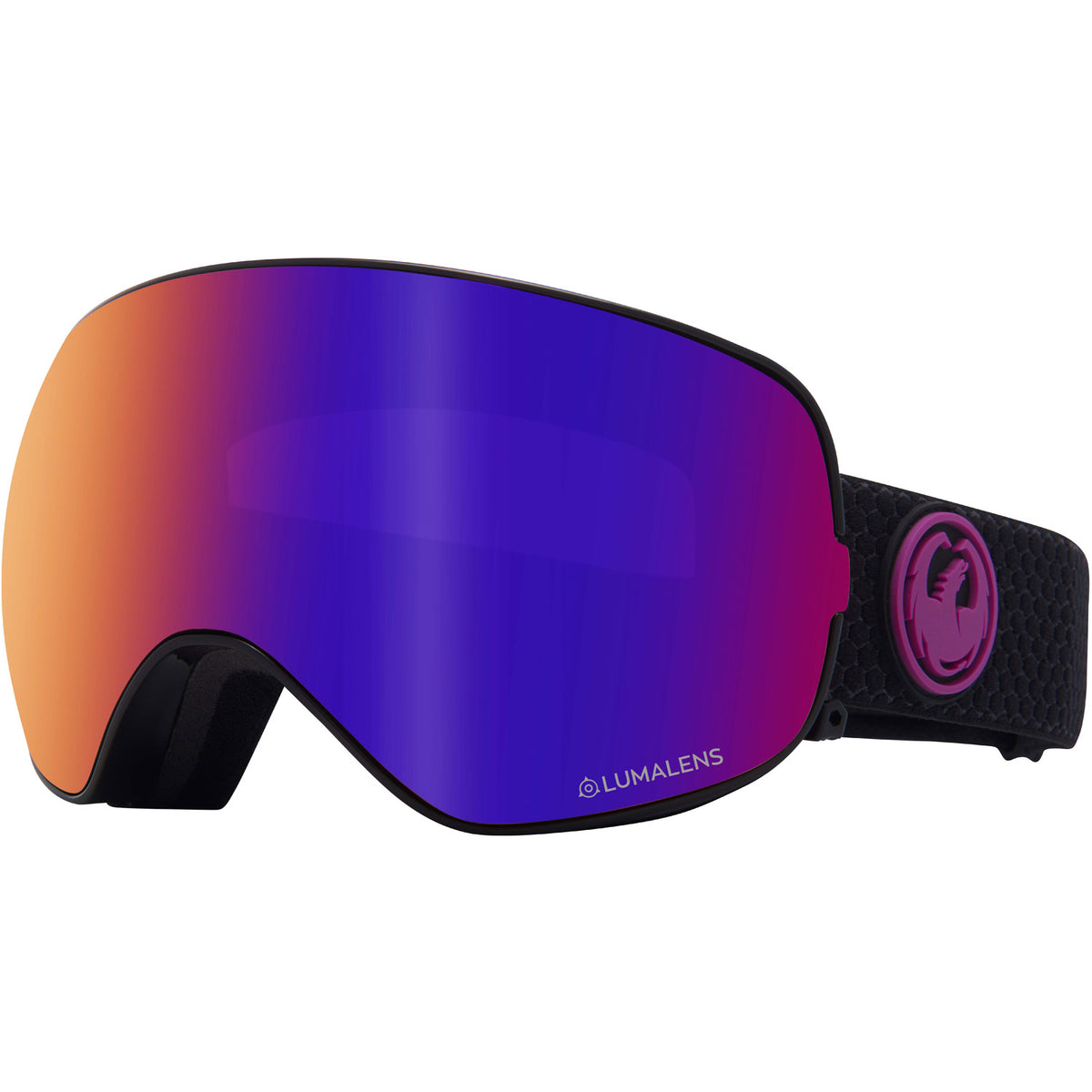 Dragon X2s Goggle 2020 Split - Lumalens Purple Ion w/ Lumalens Amber Lens