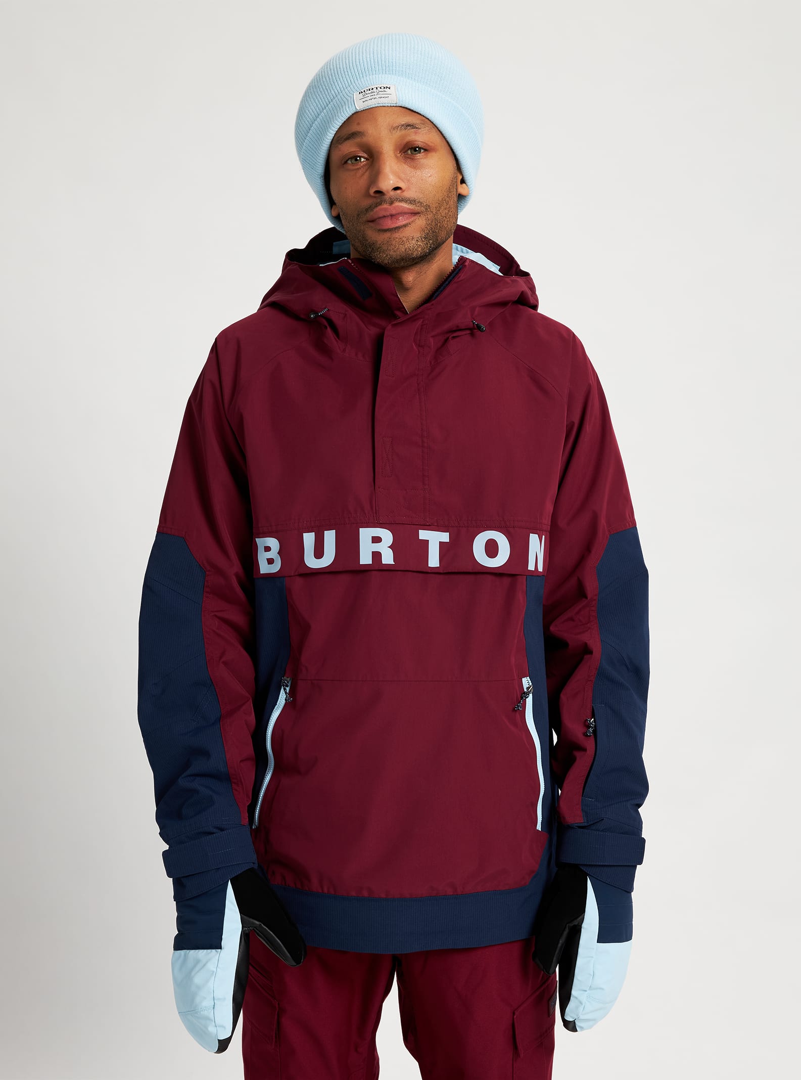 Burton Frostner Anorak 2022 Mulled berry / dress blue