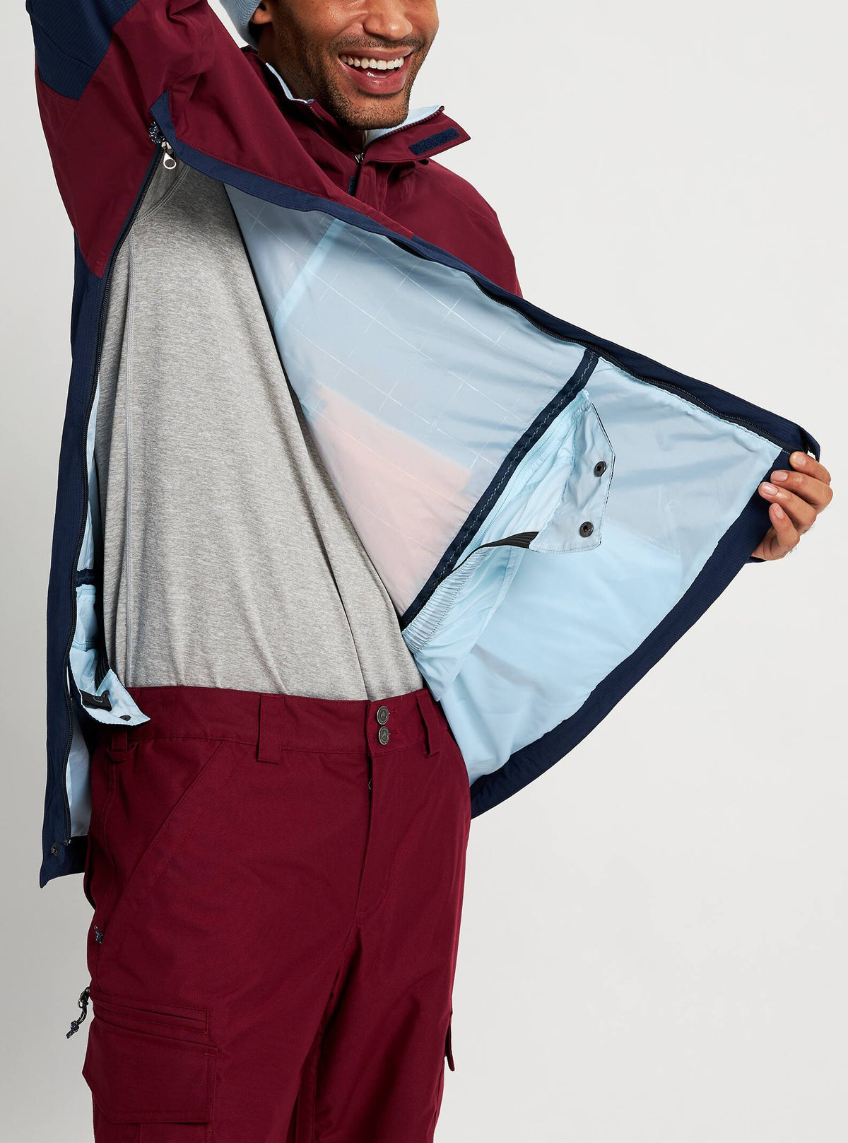 Burton Frostner Anorak 2022 Mulled berry / dress blue