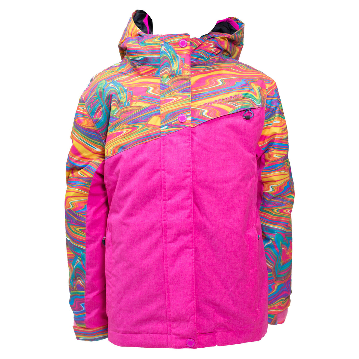 Powder Room Paris 3 in 1 Kids Snow Jacket 2018 Pink Glo Melange