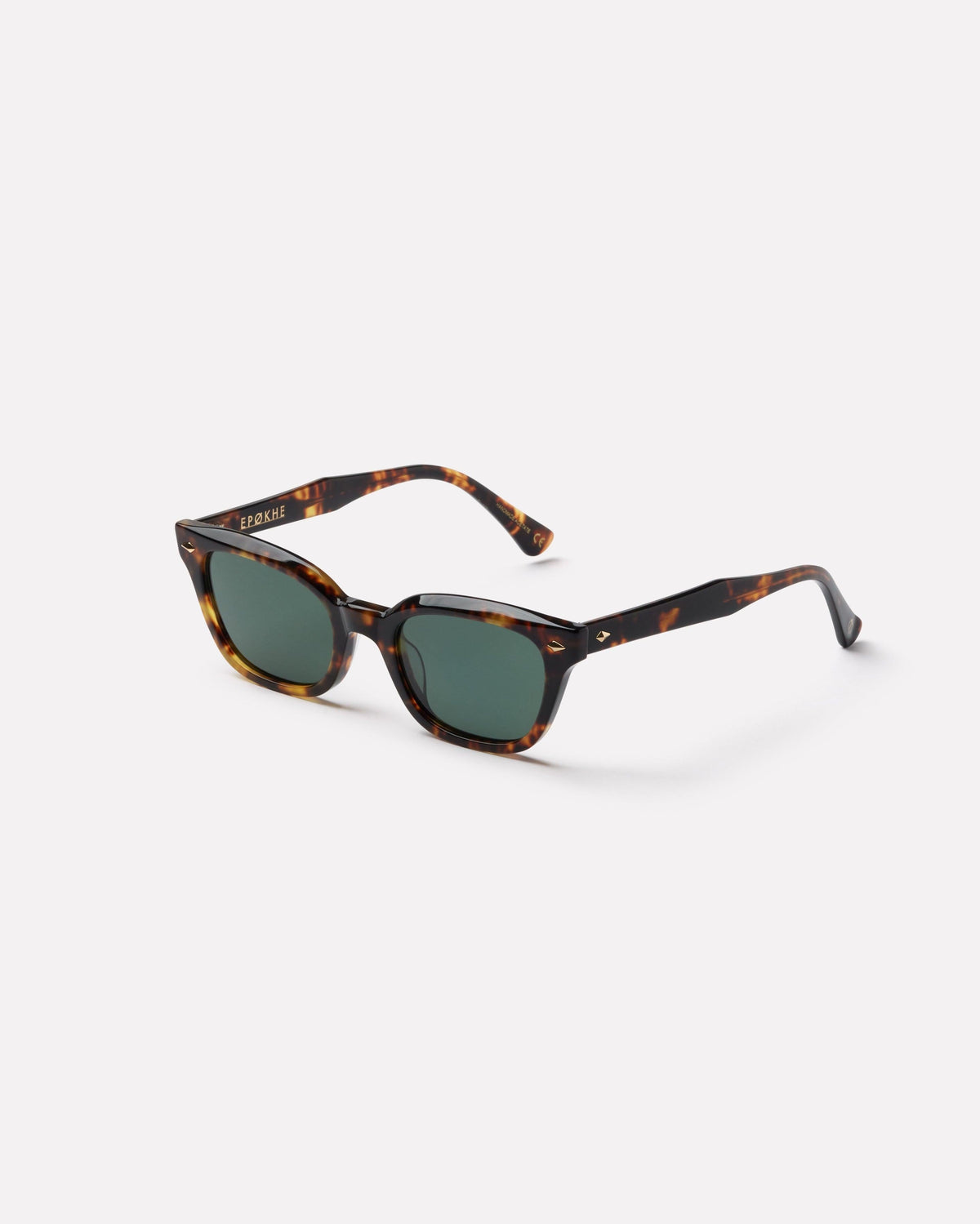 Epokhe Ceremony Sunglasses Tortoise Polished / Green Polarised