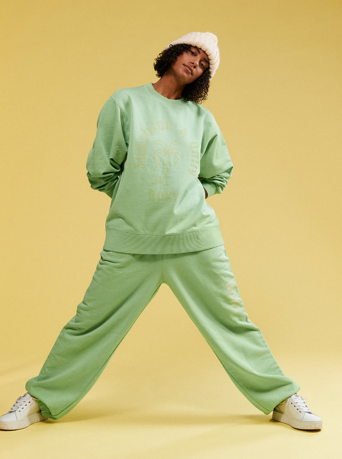 Womens Opal Ocean Knitted Beanie