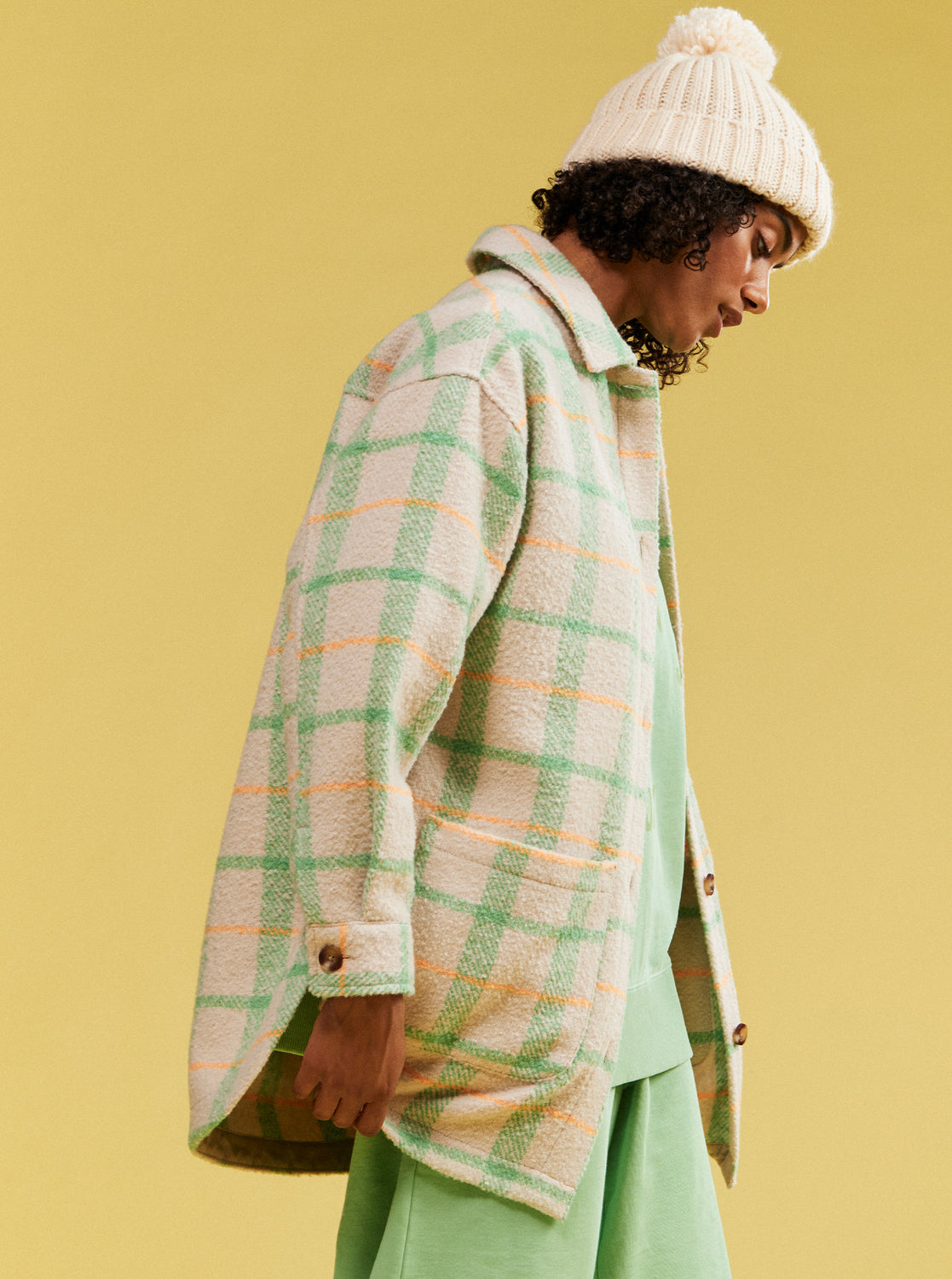 Womens Check It Out Oversized Overshirt