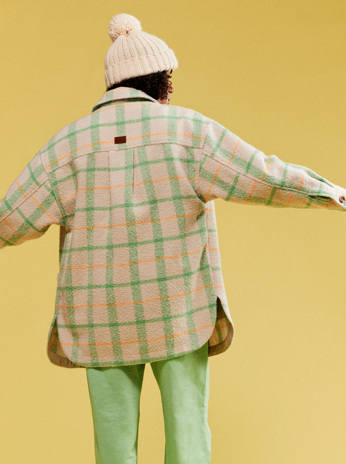 Womens Check It Out Oversized Overshirt