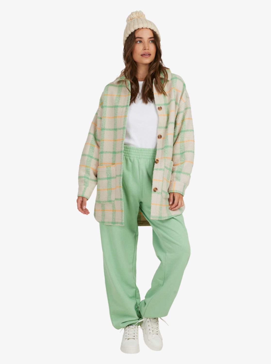 Womens Check It Out Oversized Overshirt