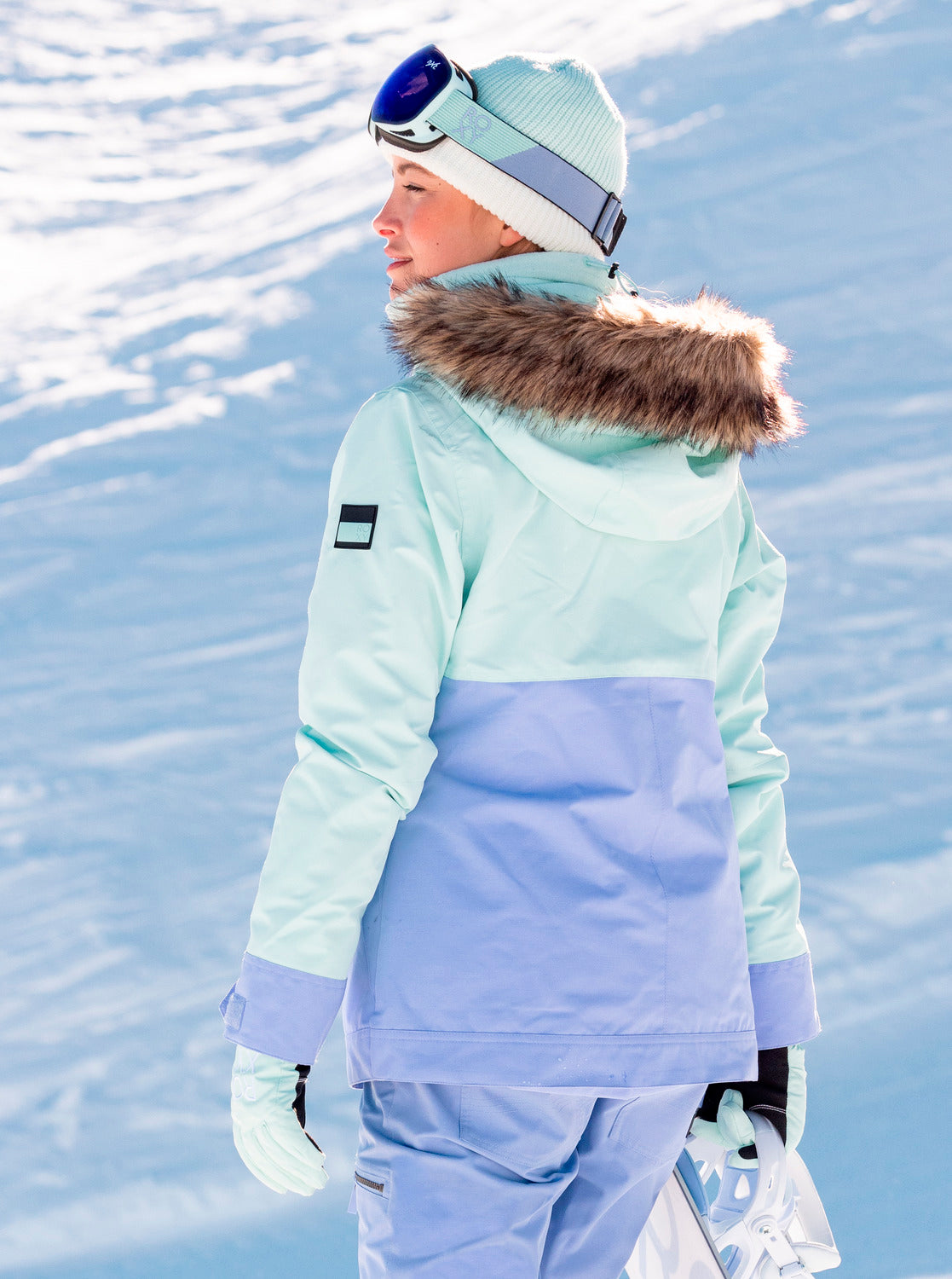 Roxy Womens Shelter Insulated Snow Jacket Fair Aqua