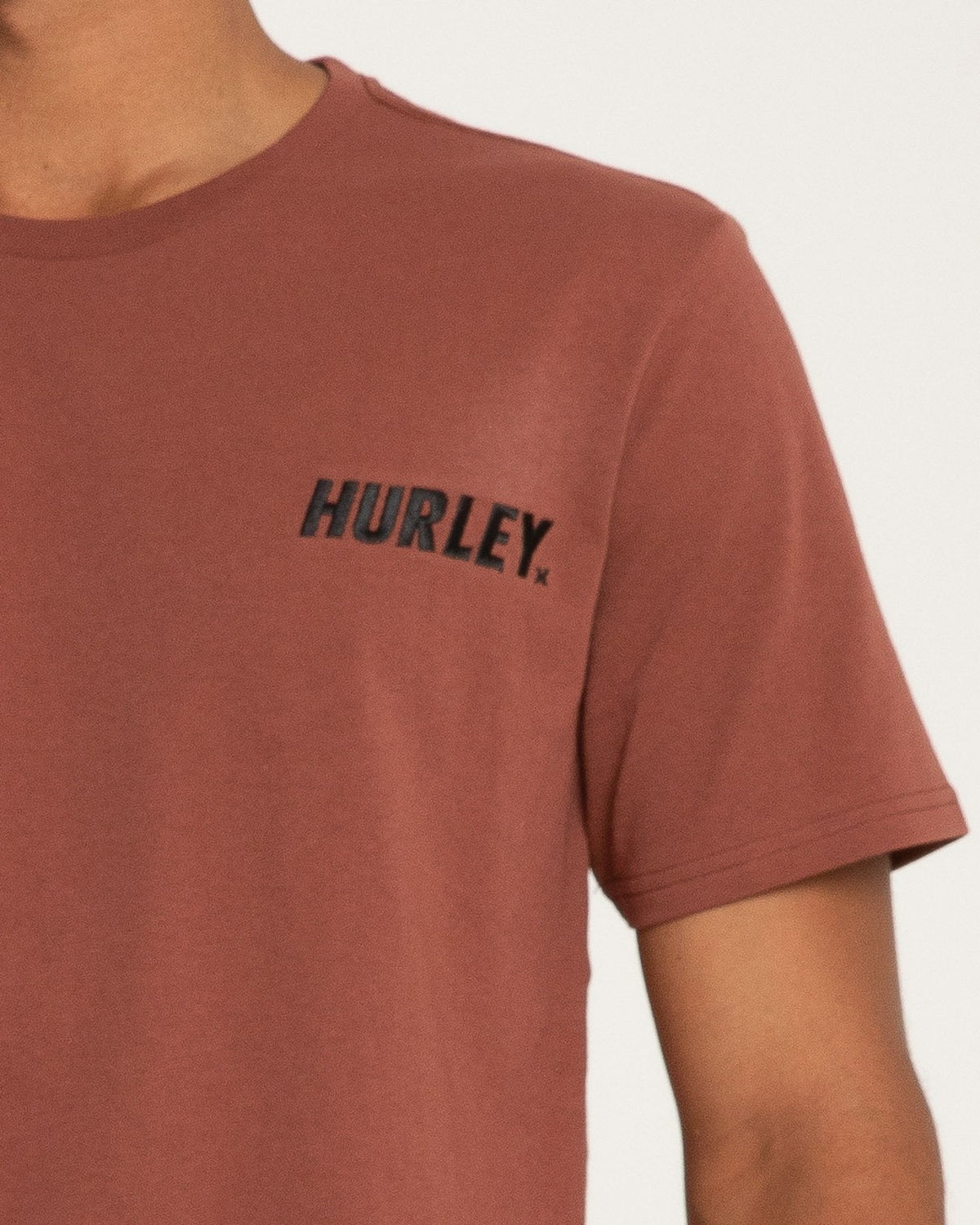 Everyday Washed Fastlane Hurley Mens T Shirt Garnet