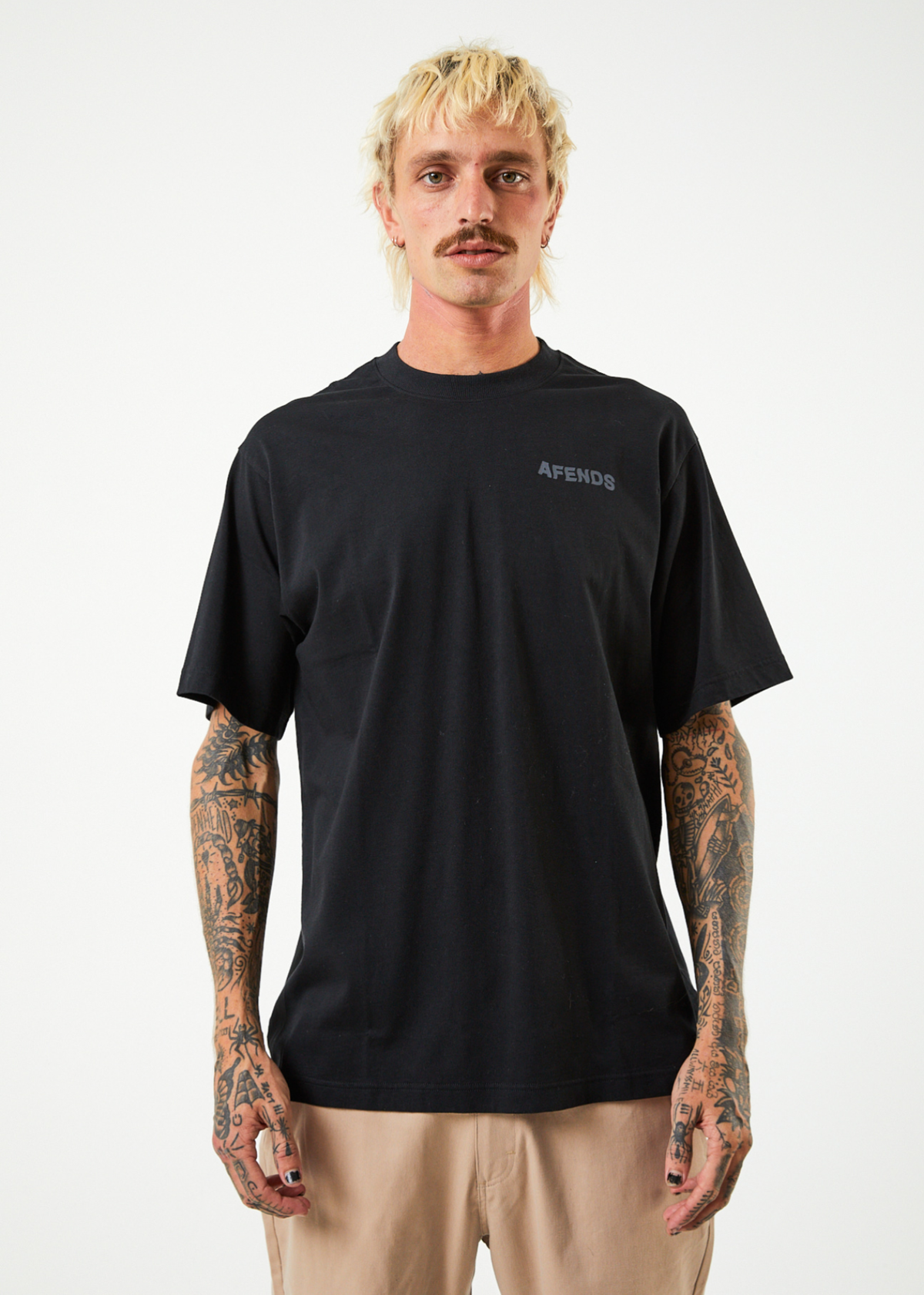 Vortex - Recycled Retro T-Shirt - Black