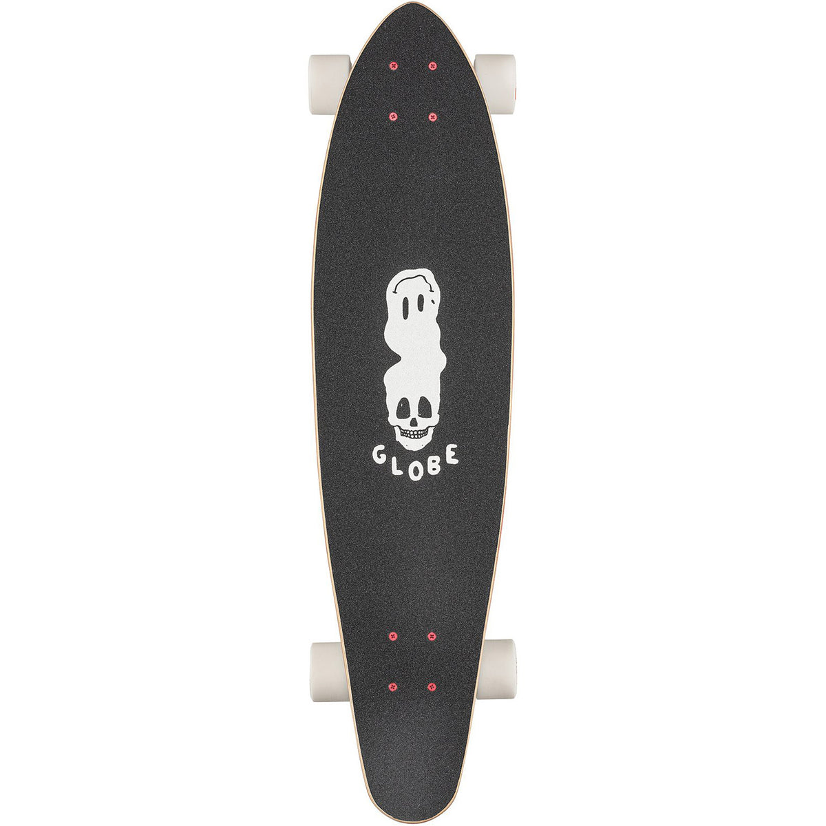 Bells Black White Red 34" Longboard Complete Skateboard