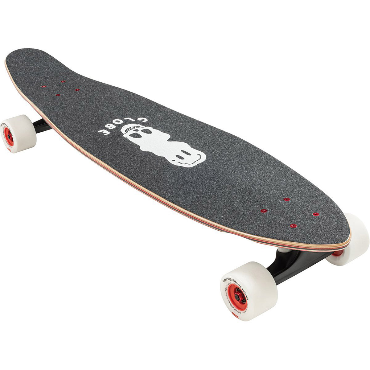 Bells Black White Red 34" Longboard Complete Skateboard