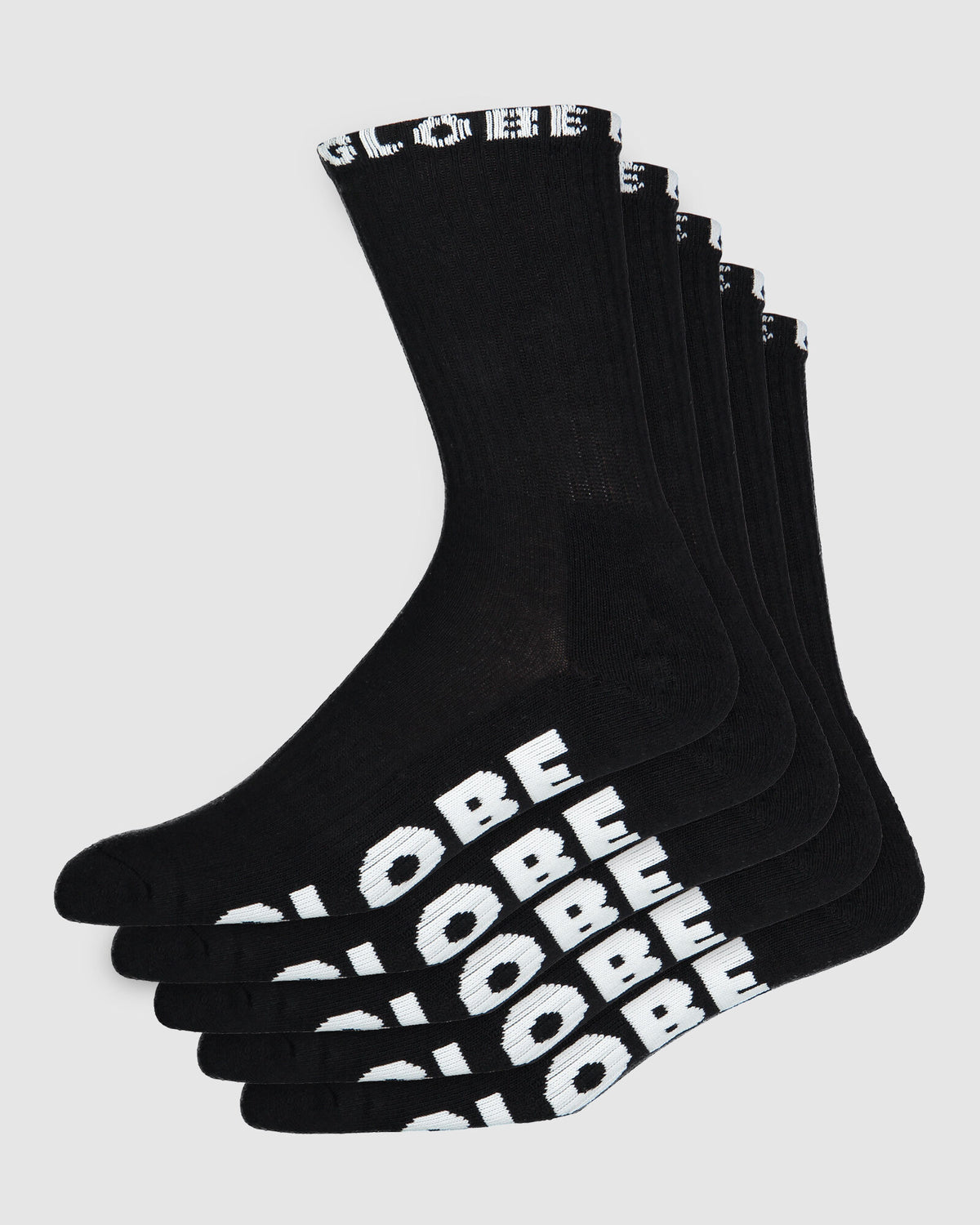 Globe Boys Blackout Socks 5 PK Black