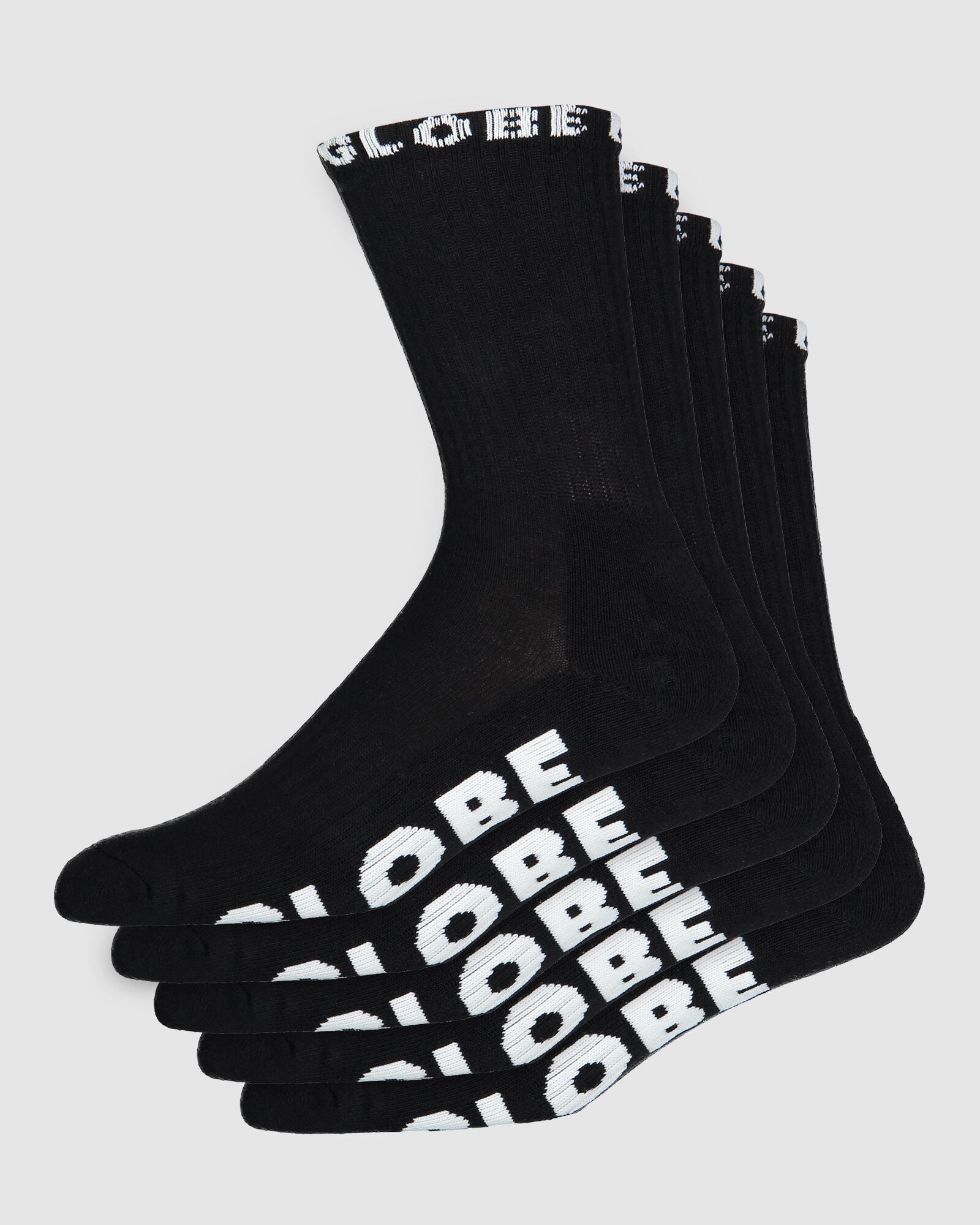 Globe Boys Blackout Socks 5 PK Black