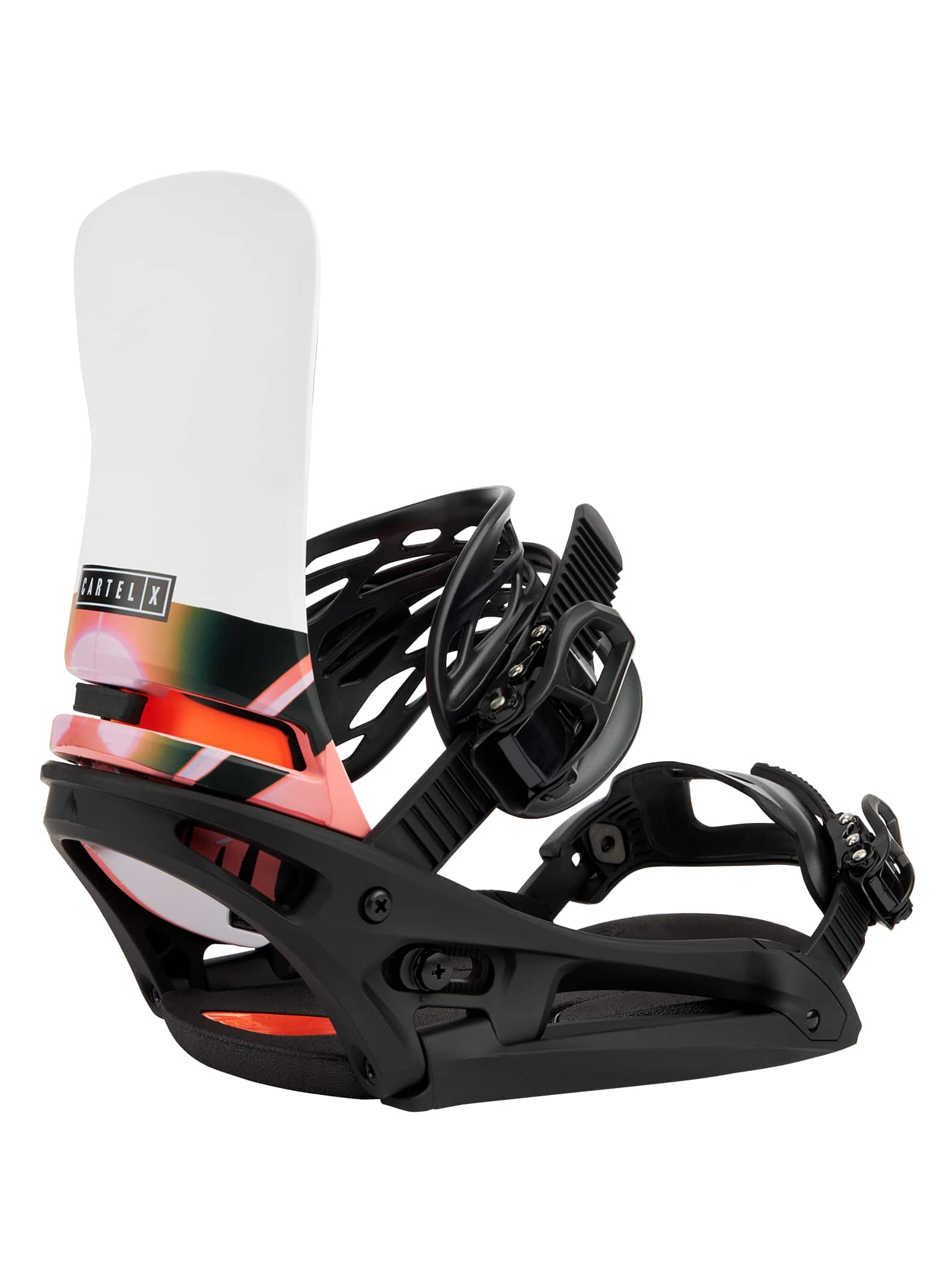 Burton Cartel X EST® Snowboard Bindings 2022 Black / white / graphic