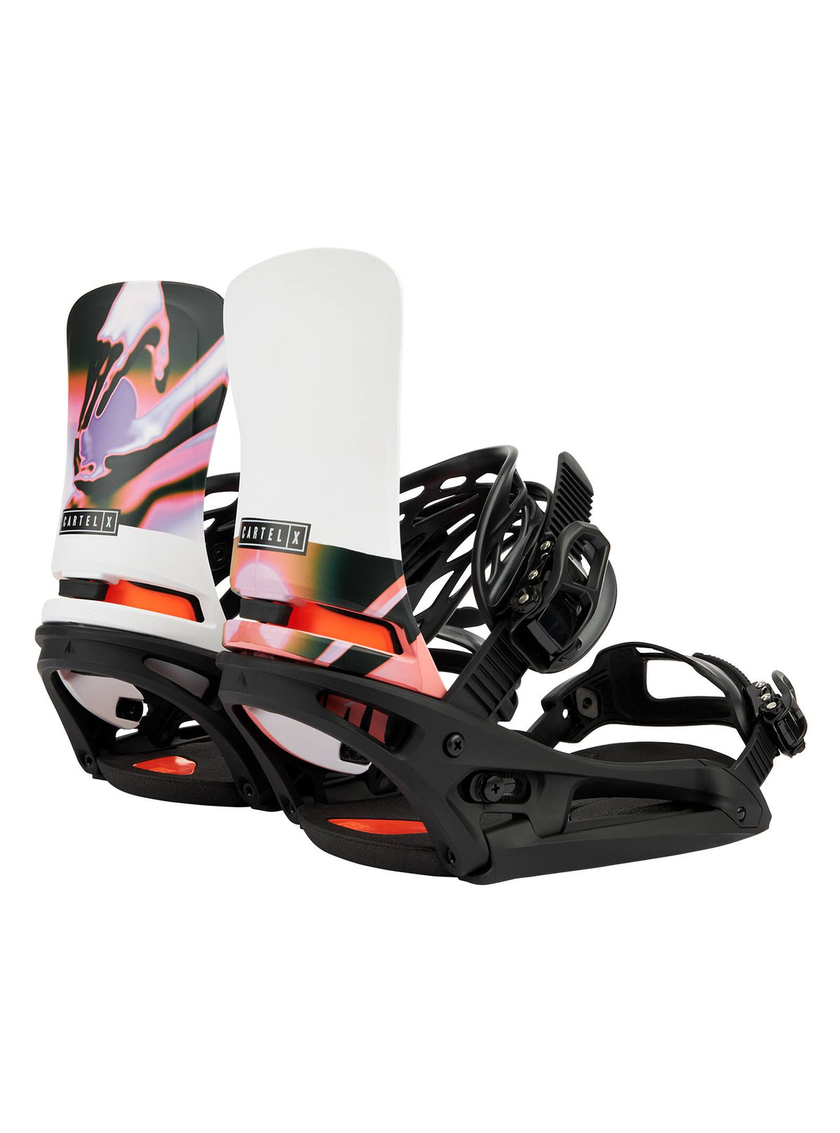 Burton Cartel X EST® Snowboard Bindings 2022 Black / white / graphic