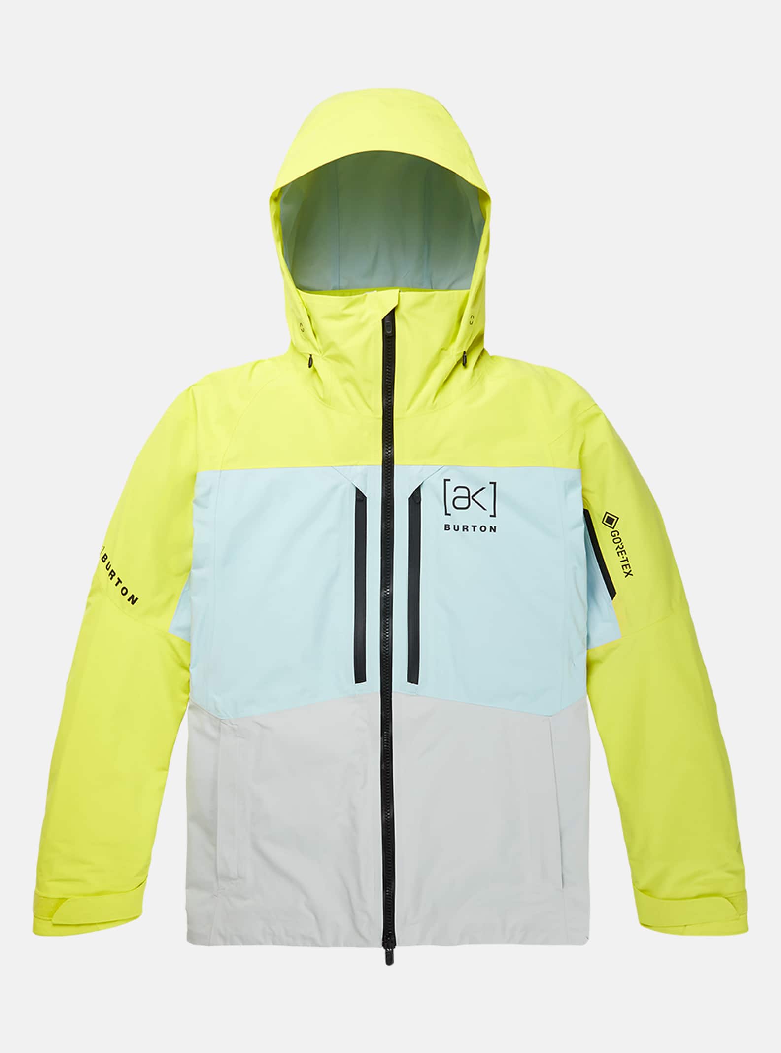 Burton Men's Burton [ak] Swash GORE-TEX 2L Jacket Limeade/Ballad Blue/Gray Cloud