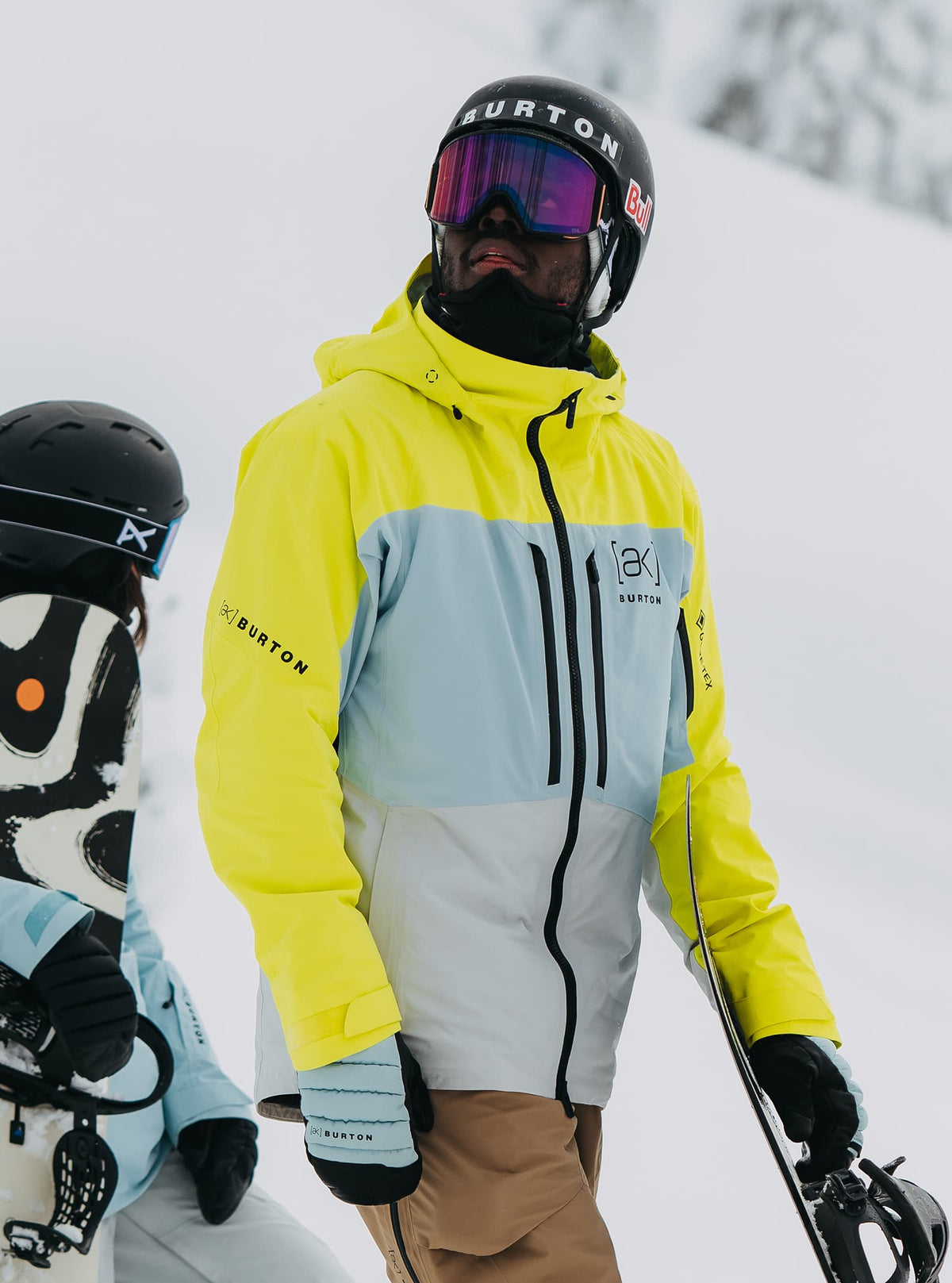 Burton Men's Burton [ak] Swash GORE-TEX 2L Jacket Limeade/Ballad Blue/Gray Cloud