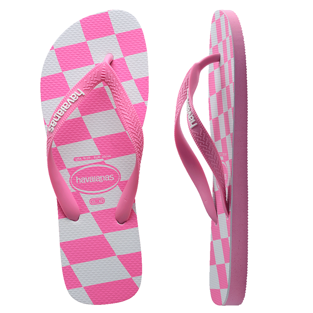 Top Distorted Check Thongs