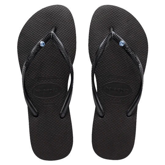 Slim Coloured Crystal Thongs