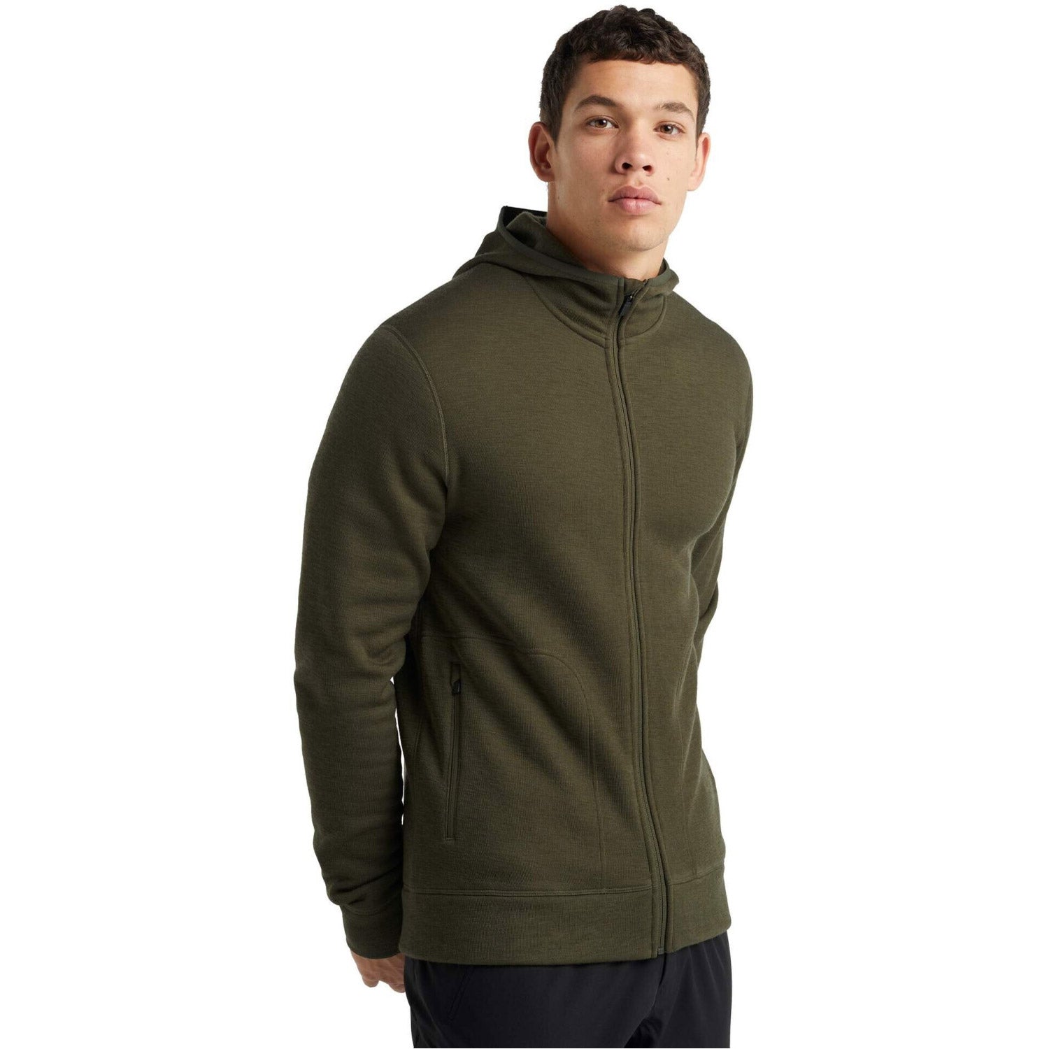 Men's RealFleece Merino Elemental Long Sleeve Zip Hood Jacket
