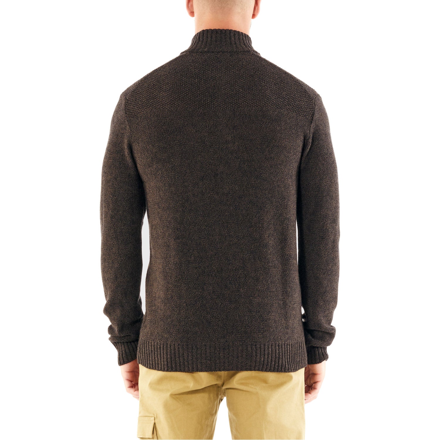 Icebreaker Mens Waypoint Long Sleeve Halfzip Skivvy Peat Heather