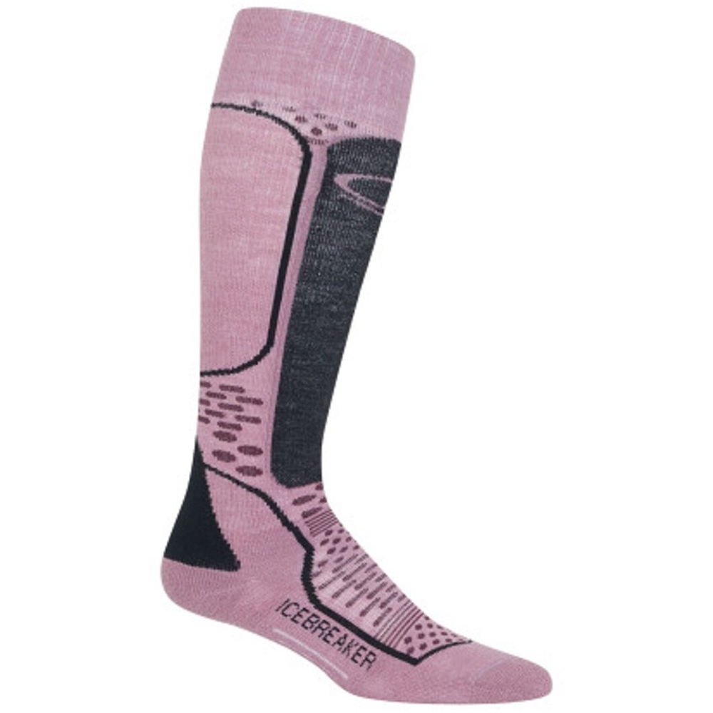 Icebreaker Womens Ski+ Over the Calf Sock 2018 Opal Velvet Jet Heather