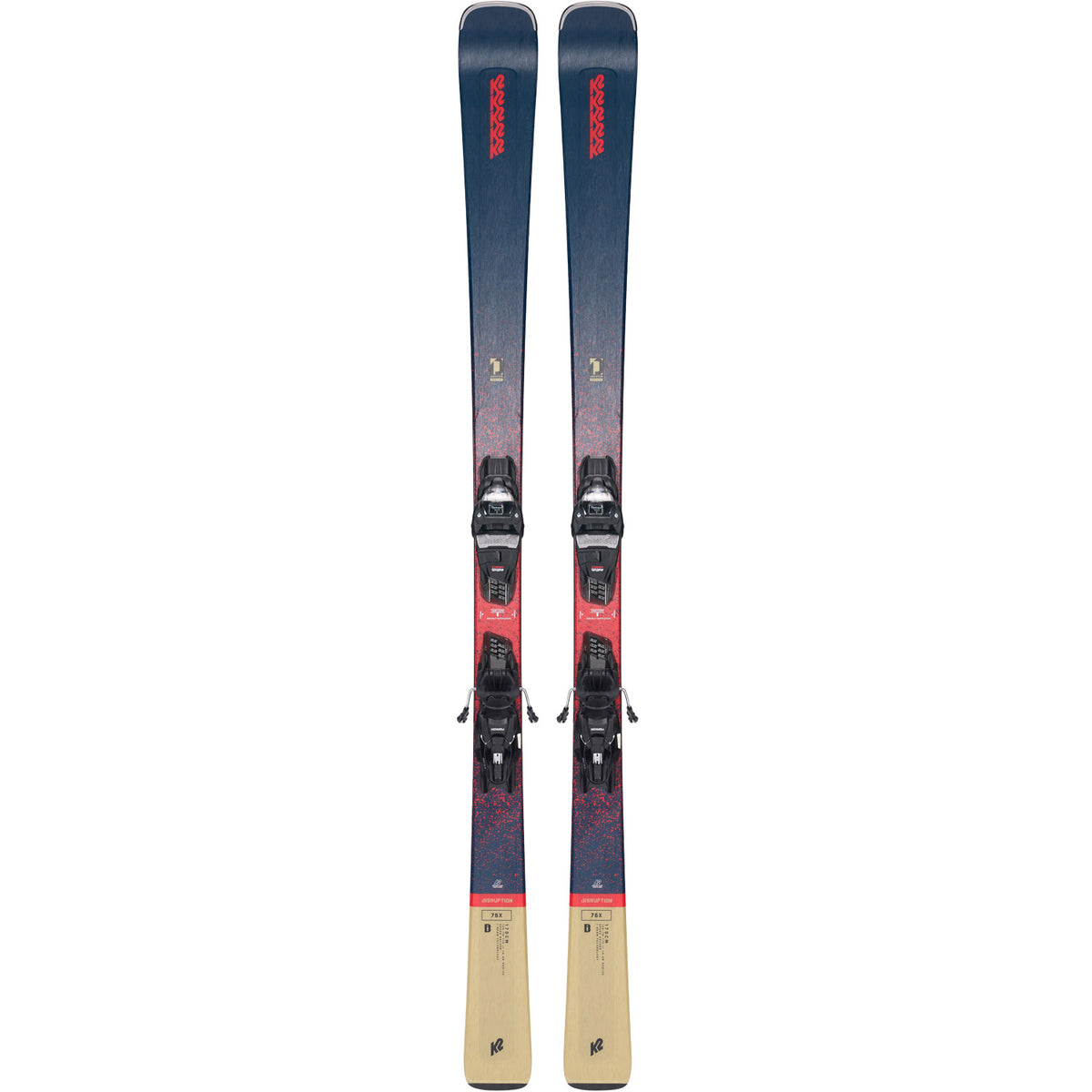 Disruption 76 X Skis w/ M3 10 Bindings 2023