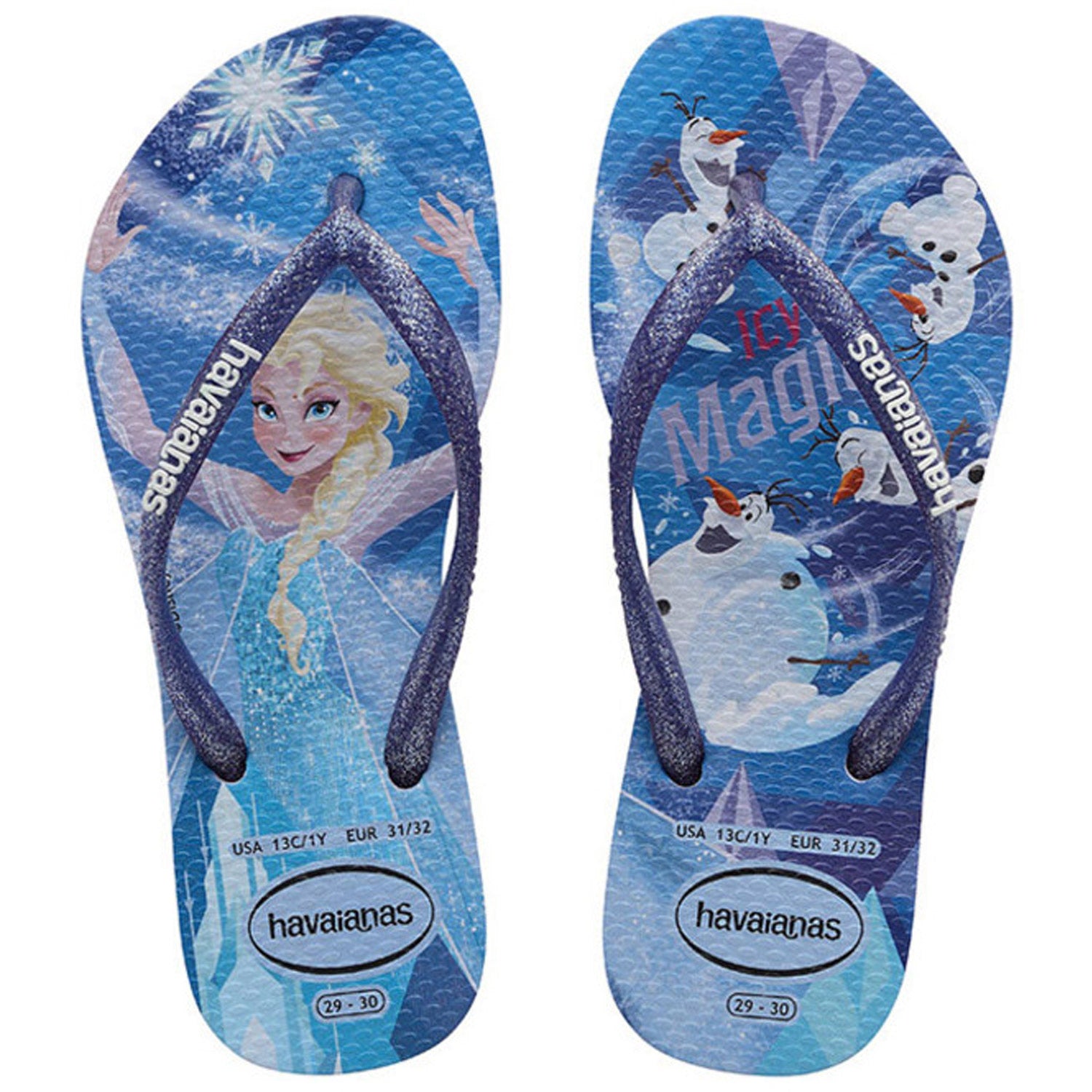 Kids Slim Frozen Thongs Lilac
