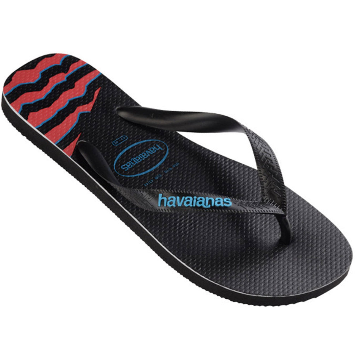 Kids Top Print Splice Thongs Black Black