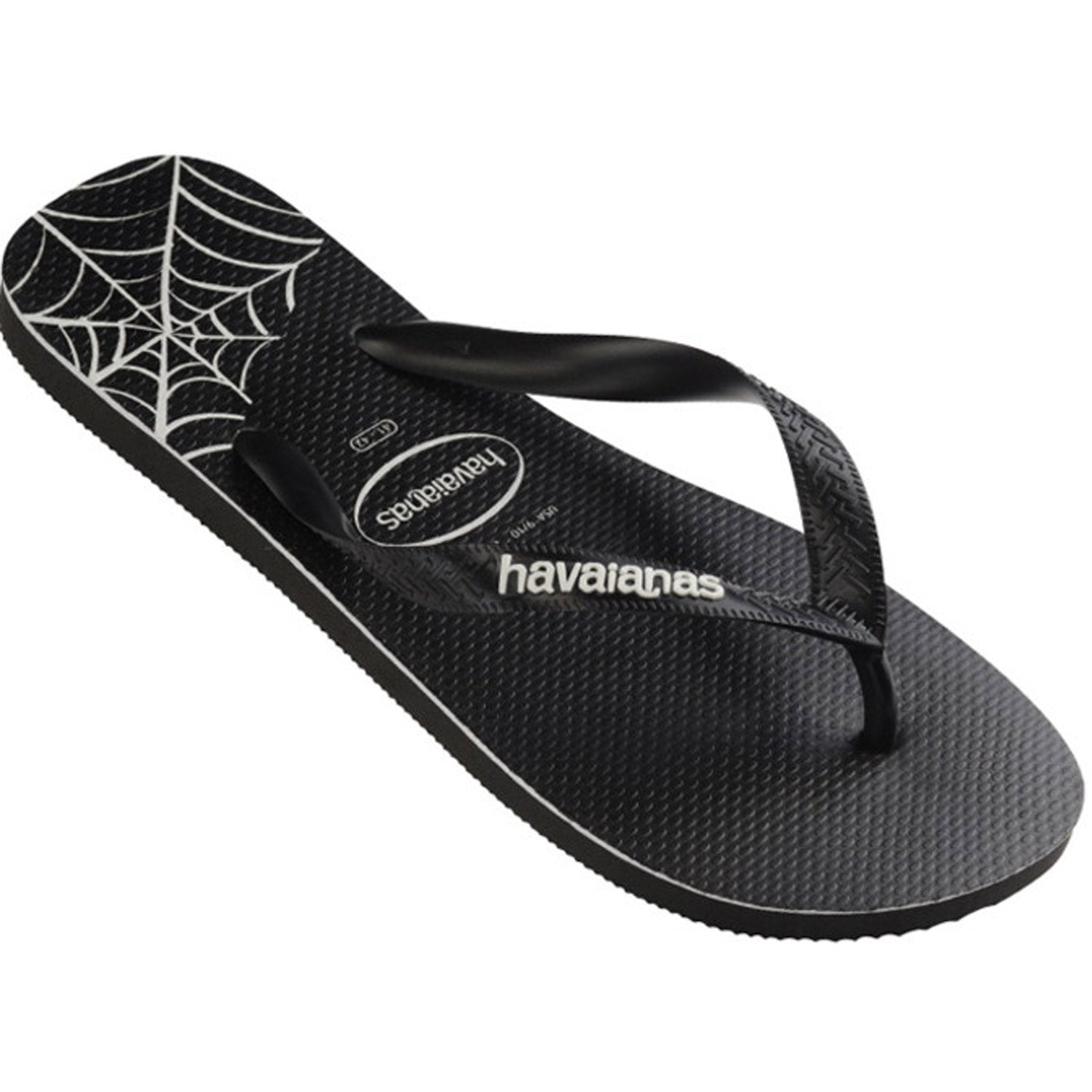 Kids Top Print Splice Thongs Black