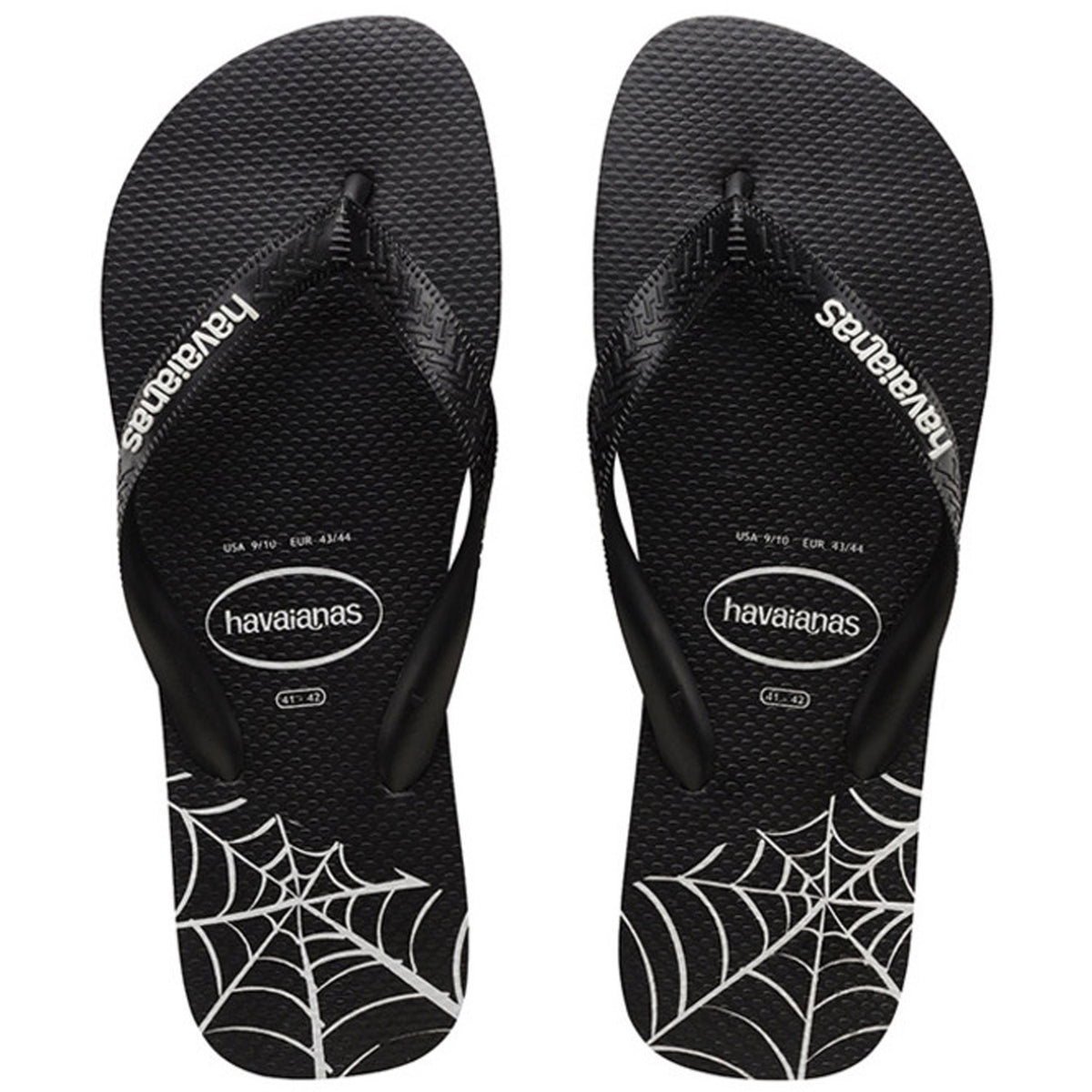 Kids Top Print Splice Thongs Black