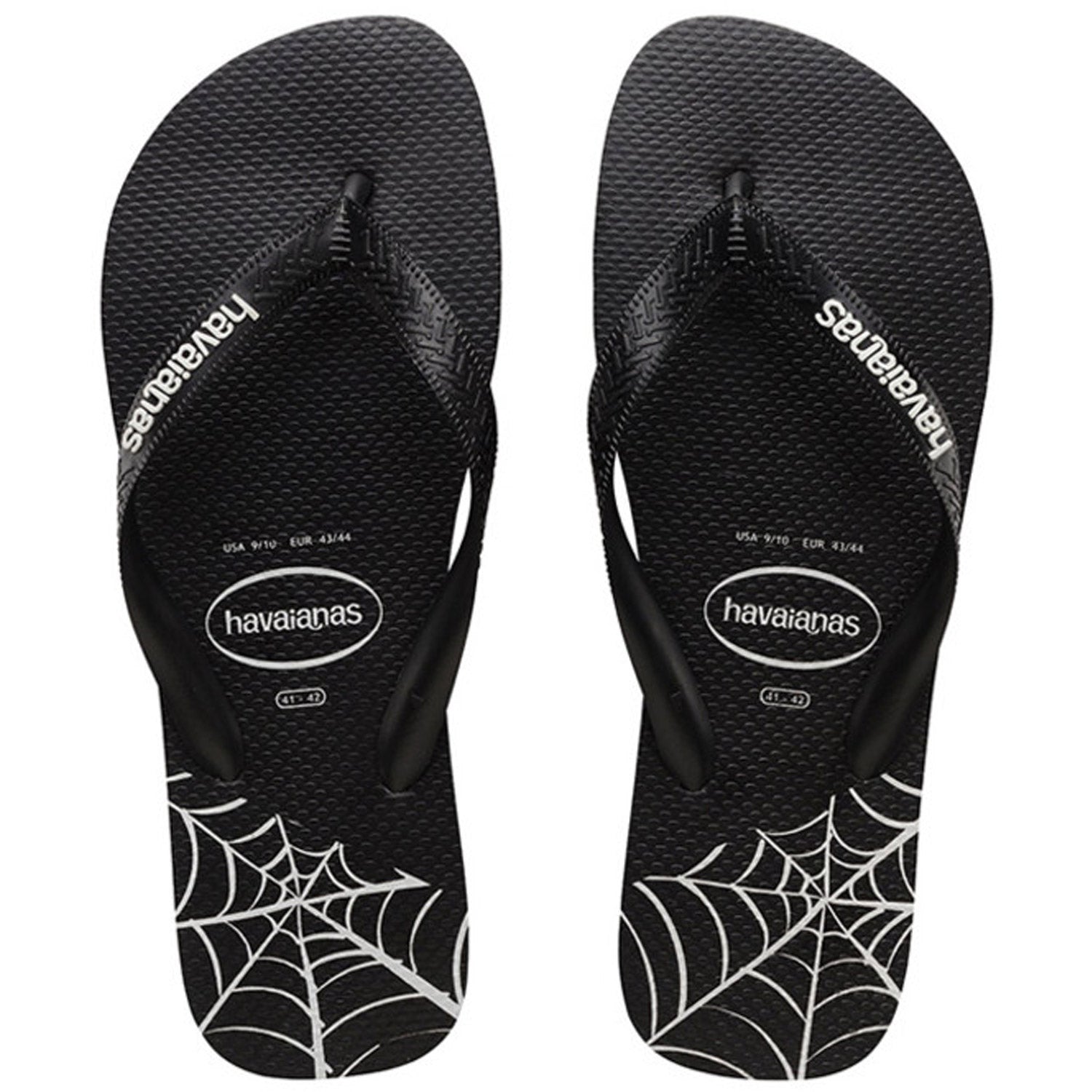 Kids Top Print Splice Thongs Black