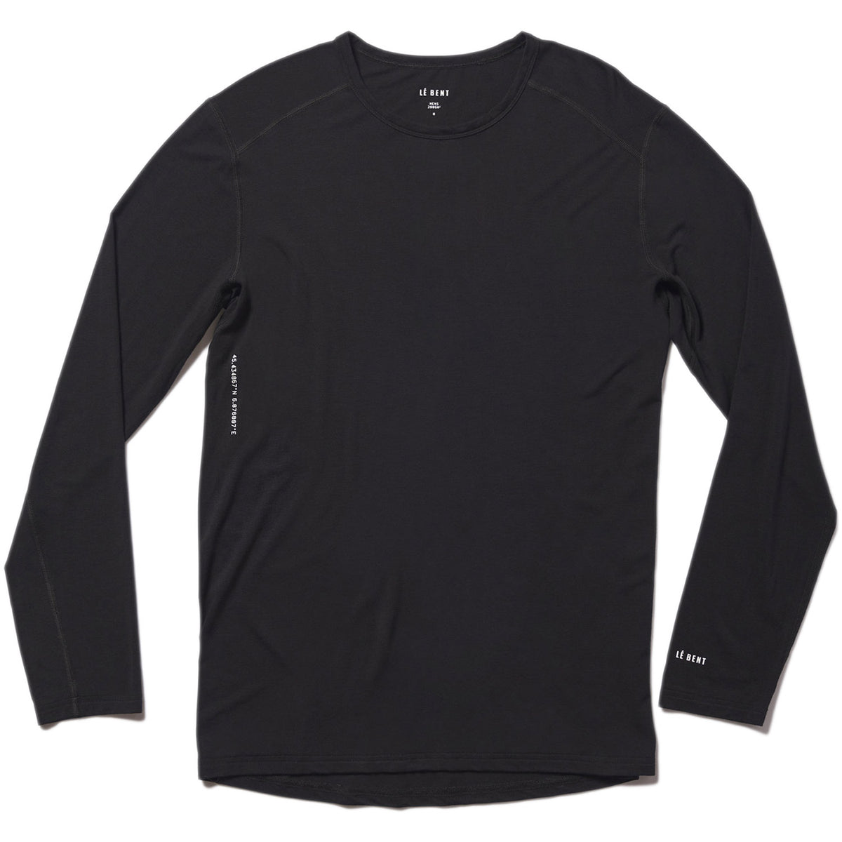Le Bent Men's Core 200 Thermal Crew Top Black