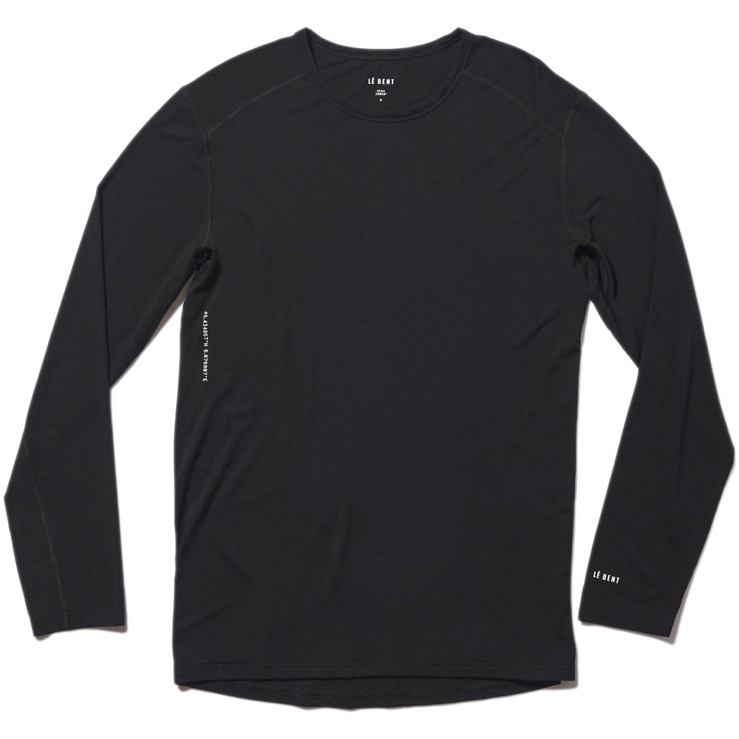 Le Bent Men's Core 200 Thermal Crew Top Black
