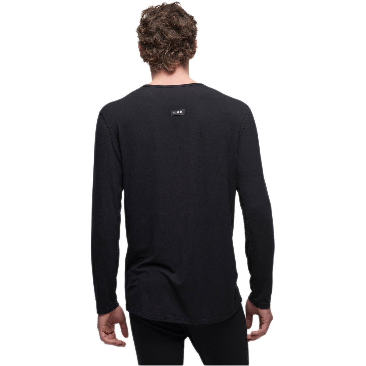 Le Bent Men's Core 200 Thermal Crew Top Black