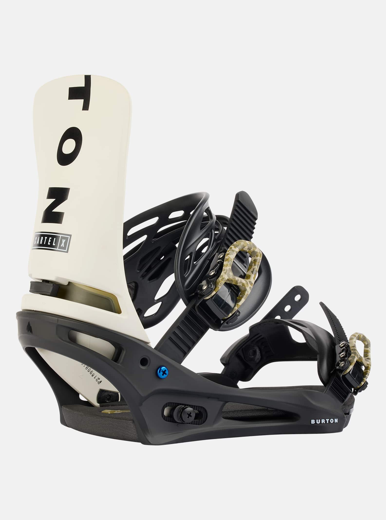 Burton Men's Burton Cartel X Re:Flex Snowboard Bindings Black/Stout White/Logo