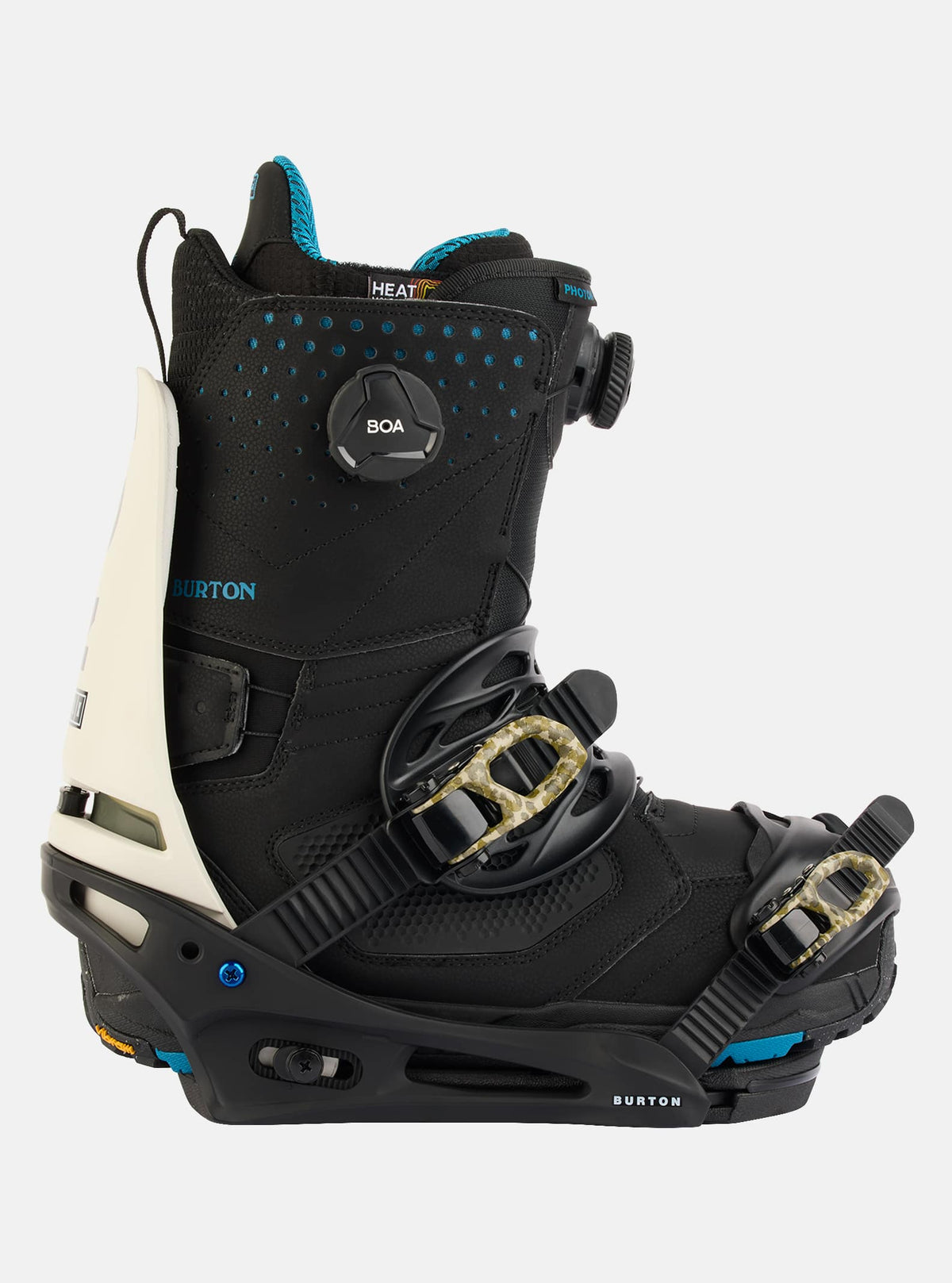 Burton Men's Burton Cartel X Re:Flex Snowboard Bindings Black/Stout White/Logo