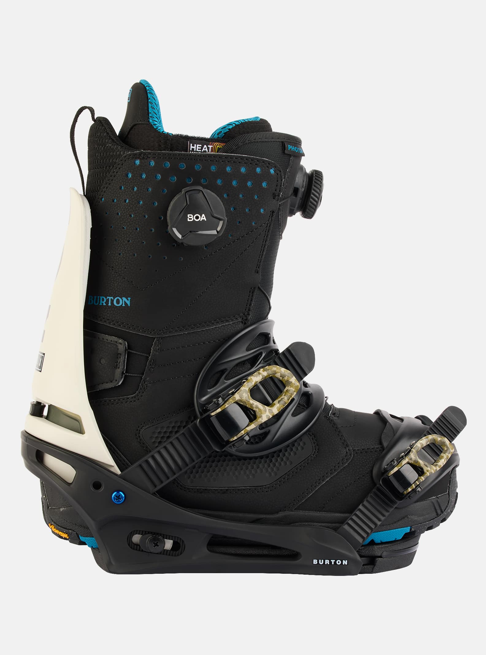 Burton Men's Burton Cartel X Re:Flex Snowboard Bindings Black/Stout White/Logo
