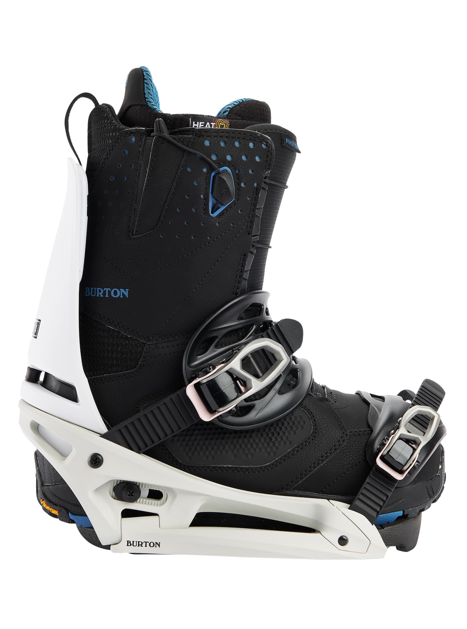 Burton Cartel X EST® Snowboard Bindings 2022 White / gray / logo