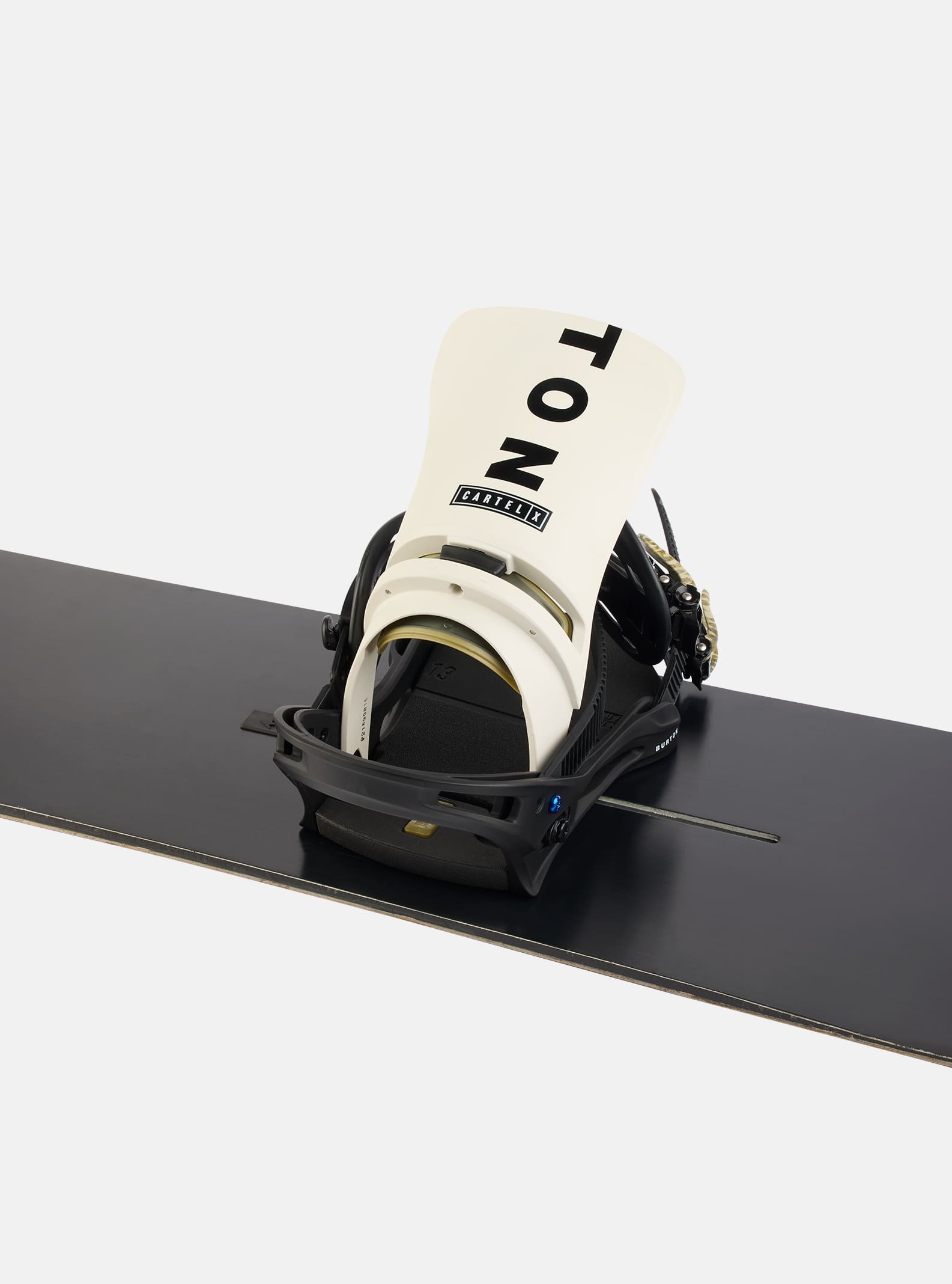 Burton Men's Burton Cartel X Re:Flex Snowboard Bindings Black/Stout White/Logo
