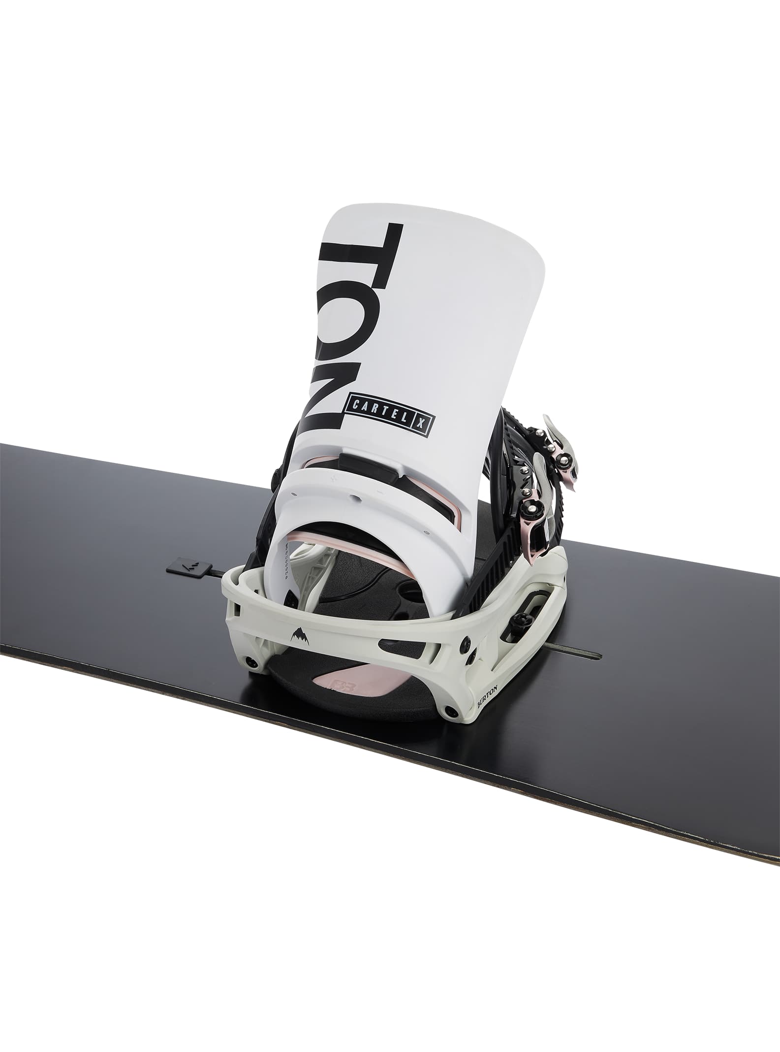Burton Cartel X EST® Snowboard Bindings 2022 White / gray / logo