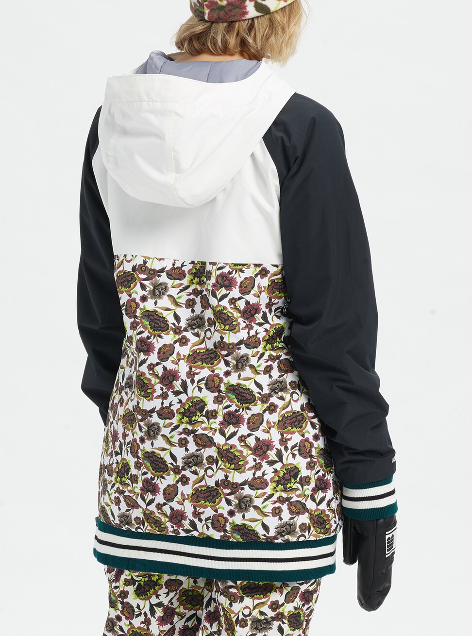 Burton Loyle Anorak Snowboard Jacket 2020 Aqua Gray / Lilac Gray / Timber Wolf / Sunny Lime 4