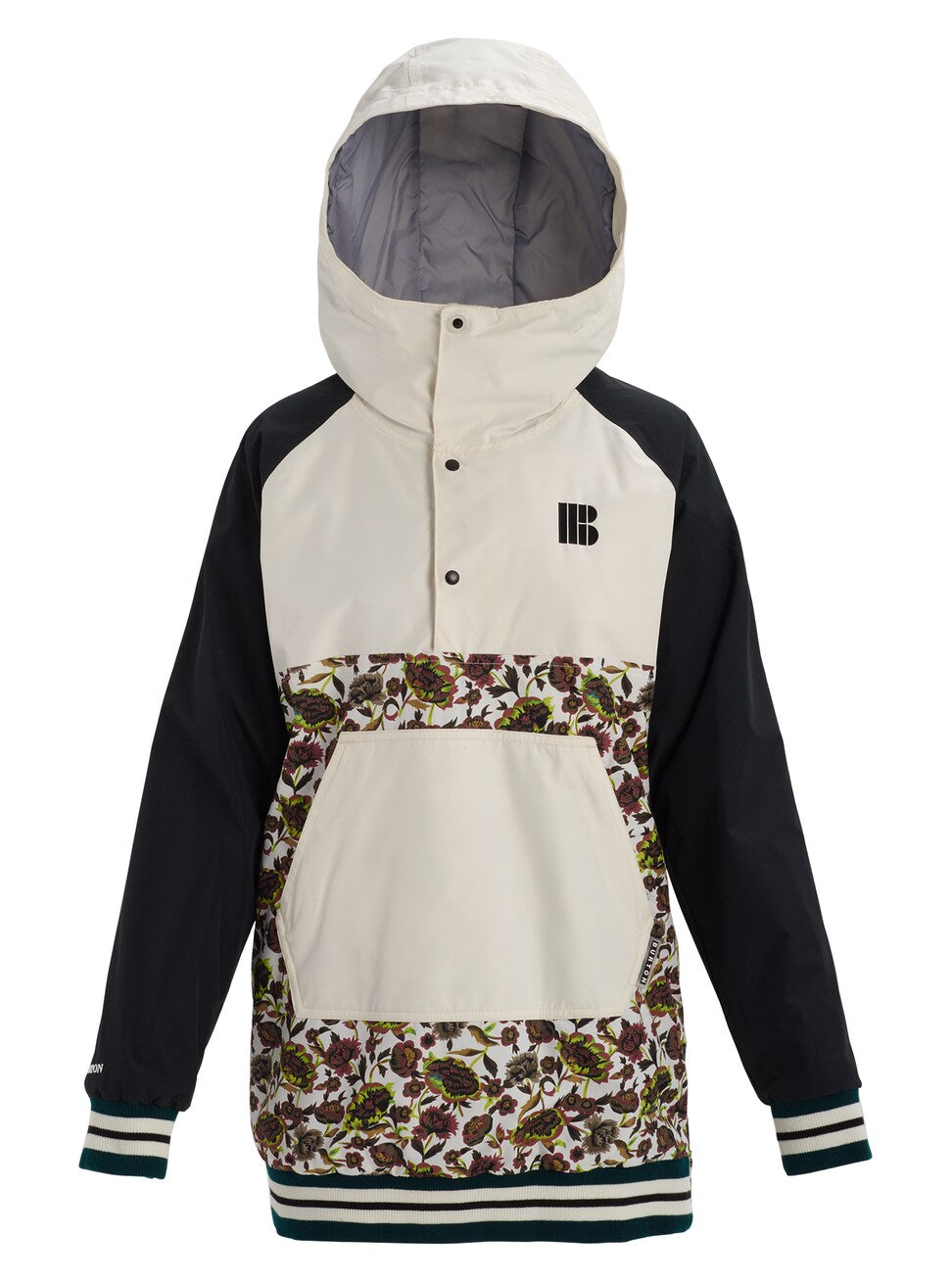 Burton Loyle Anorak Snowboard Jacket 2020 Aqua Gray / Lilac Gray / Timber Wolf / Sunny Lime 4