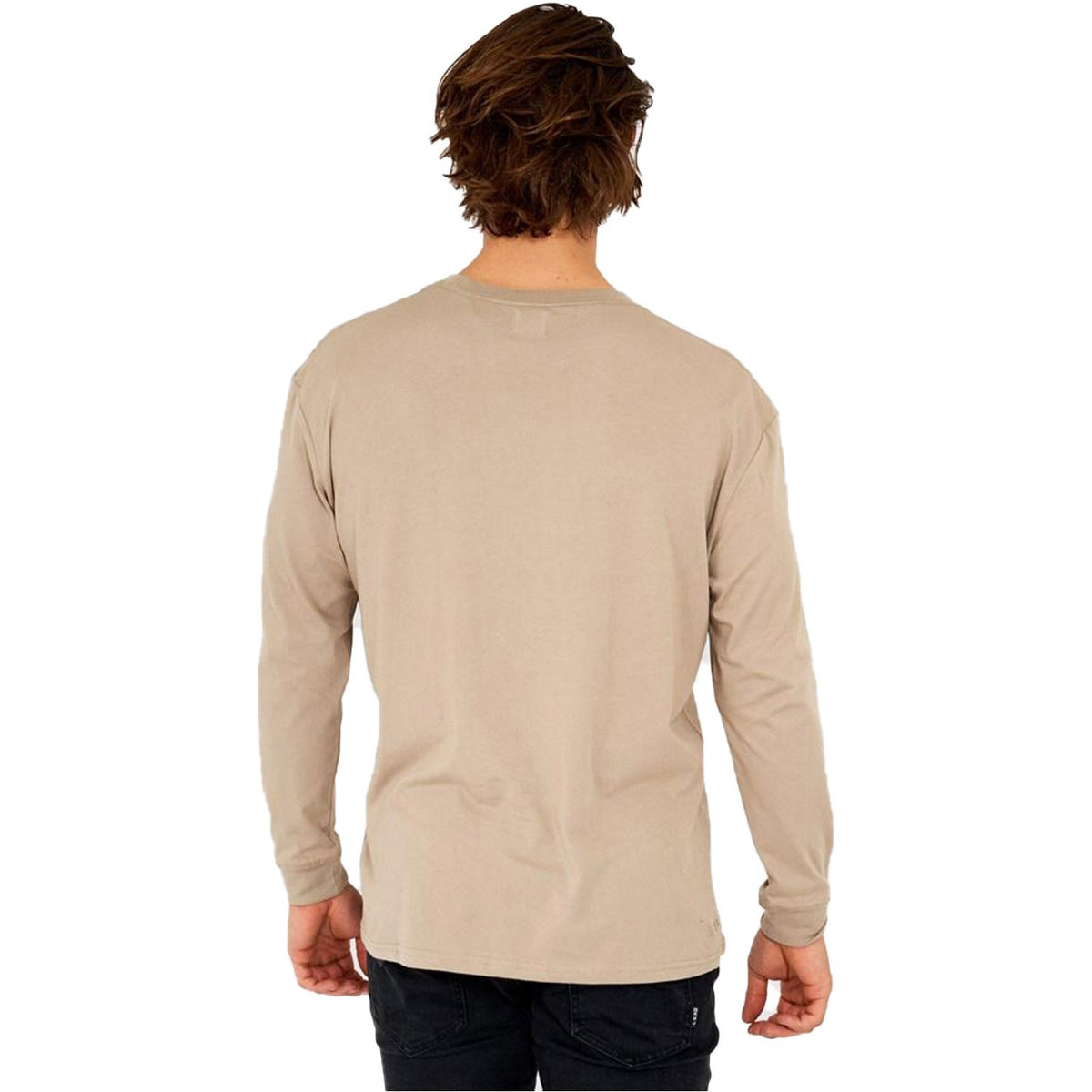 LSKD Label Long Sleeve Tee Taupe