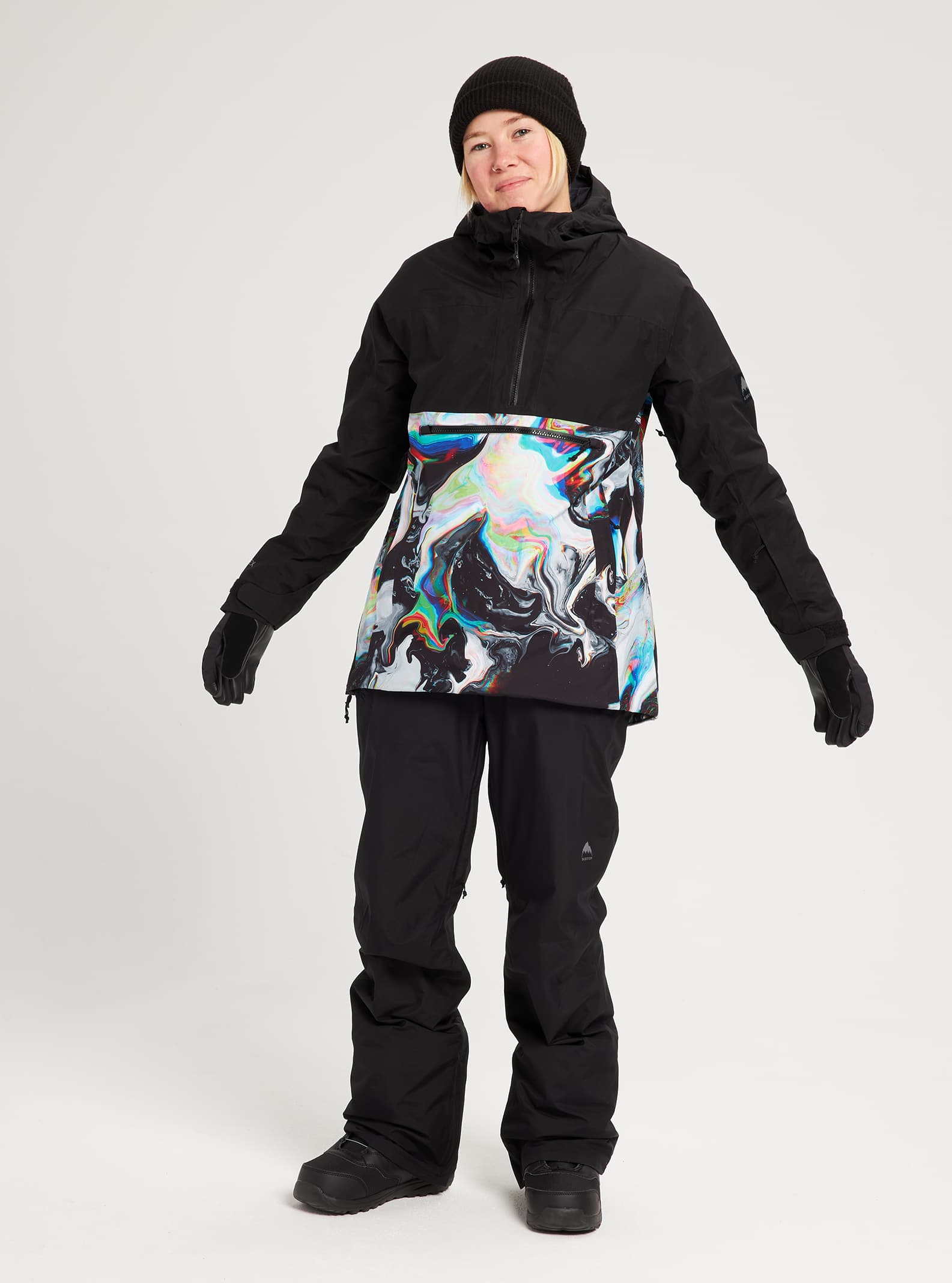 Burton GORE-TEX Pillowline Anorak Jacket 2022 True black / maalavidaa