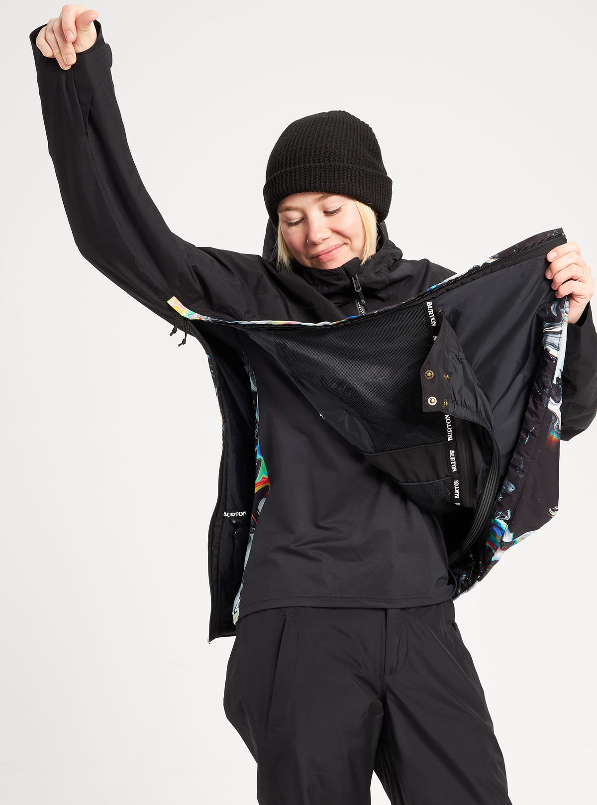 Burton GORE-TEX Pillowline Anorak Jacket 2022 True black / maalavidaa