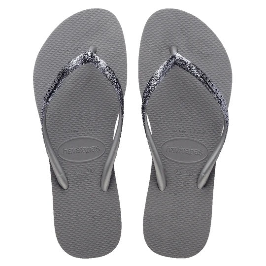 Slim Metal Logo Glitter II Thongs